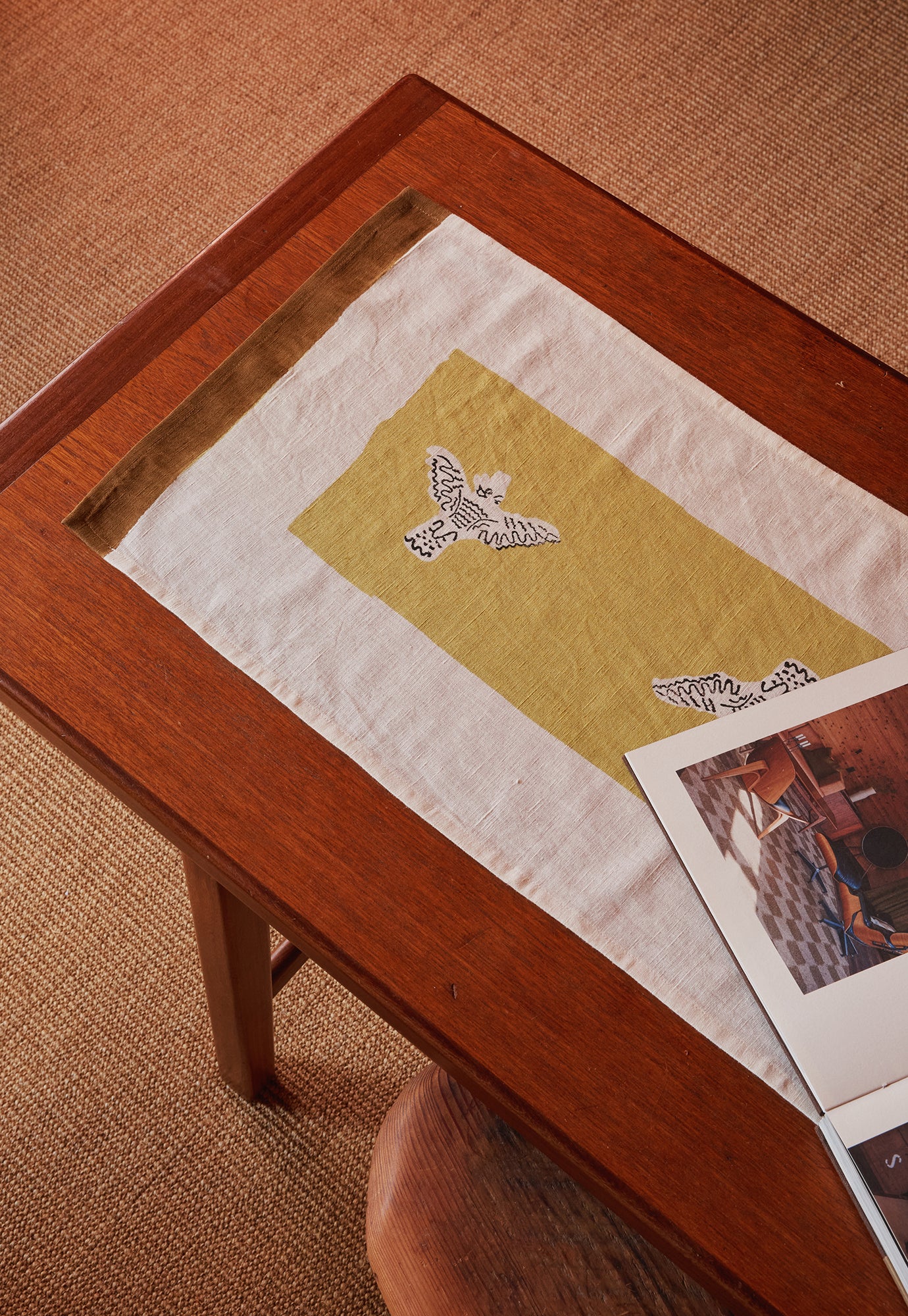 Table Runner - Cockatoo Mustard