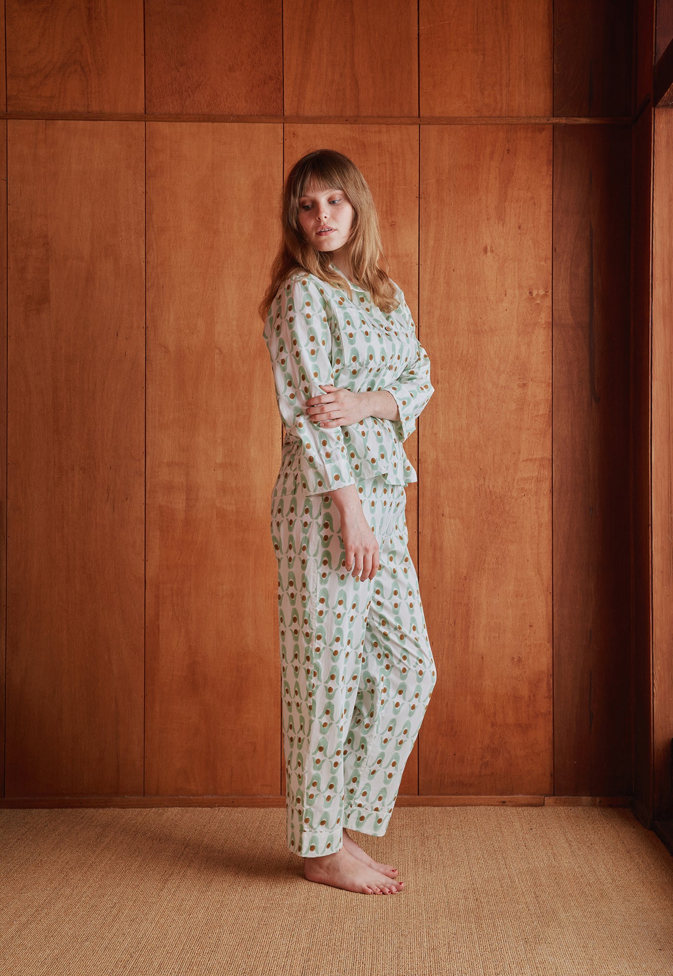 Long Pyjama Set - Geo Flower