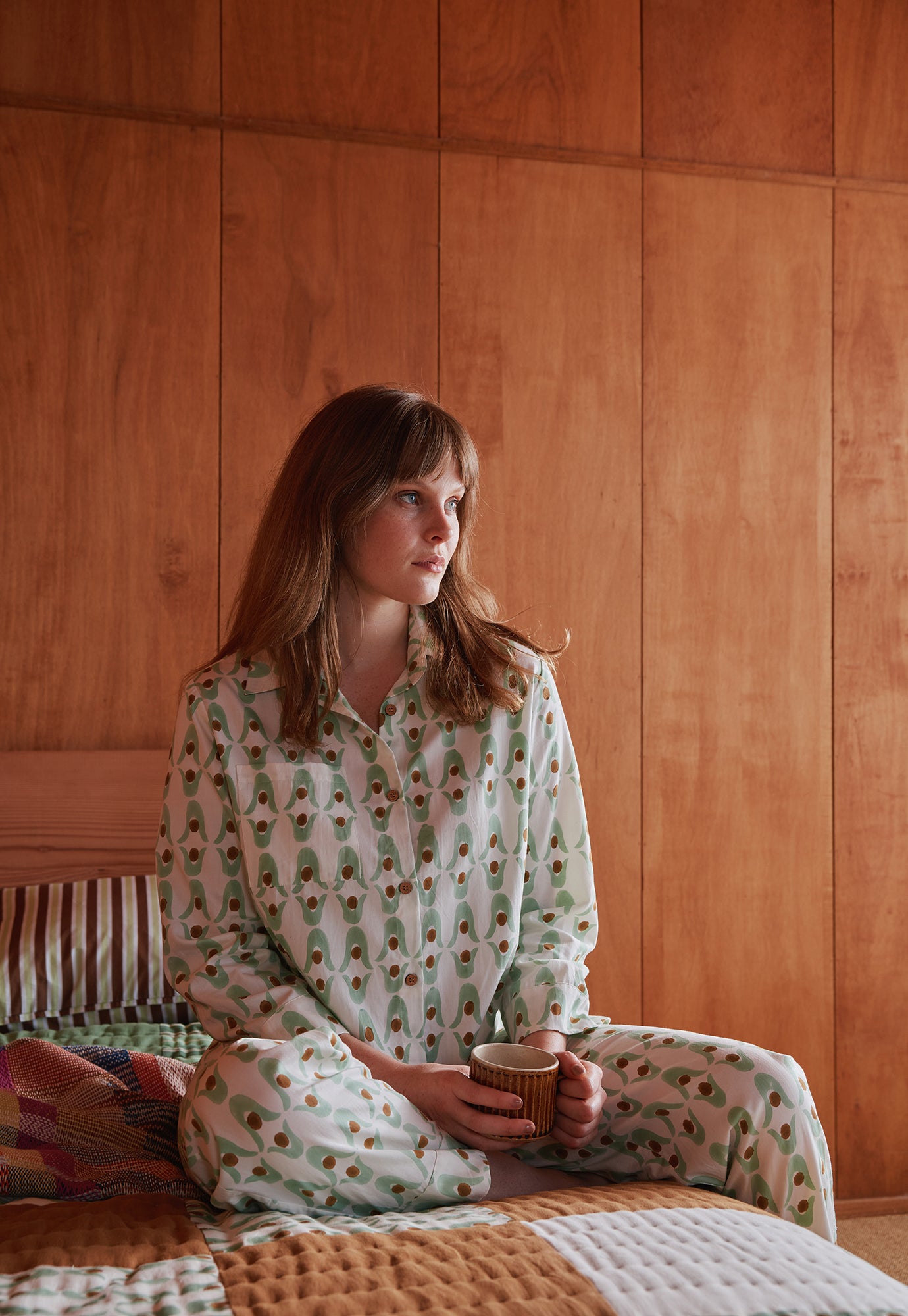 Long Pyjama Set - Geo Flower
