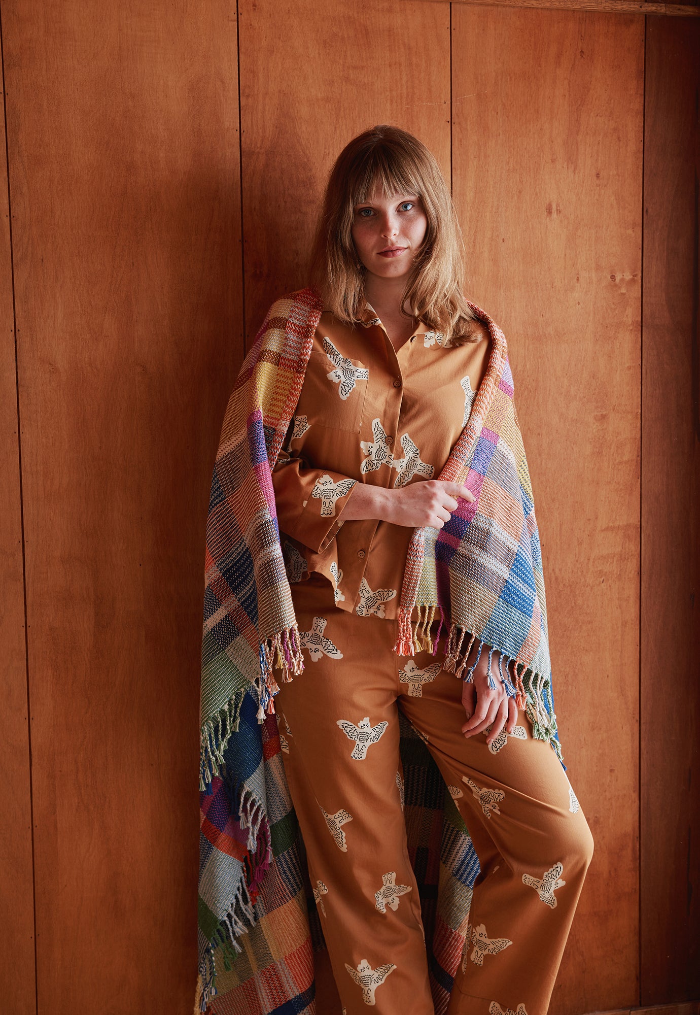 Long Pyjama Set - Cockatoo Brown
