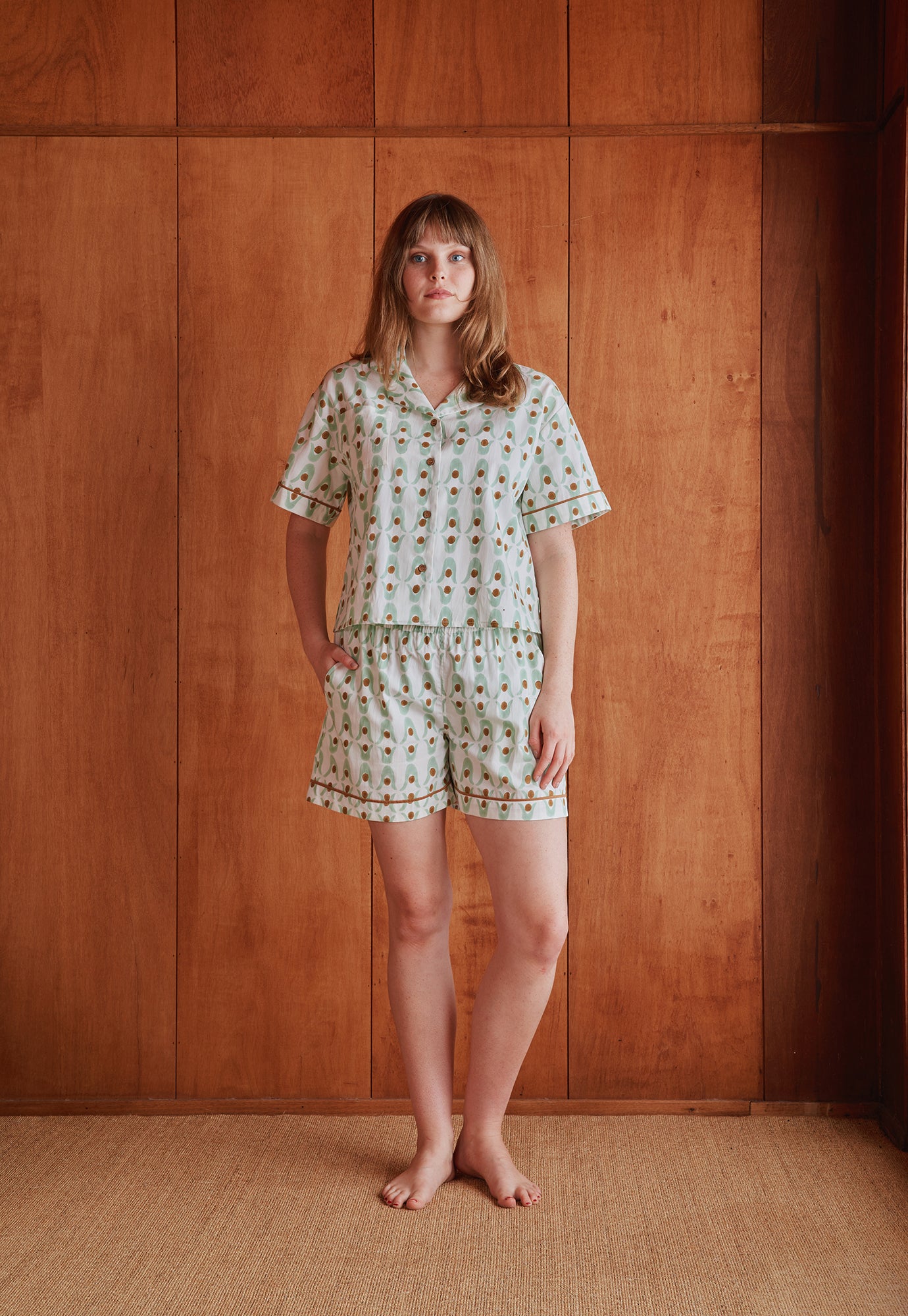 Short Pyjama Set - Geo Flower