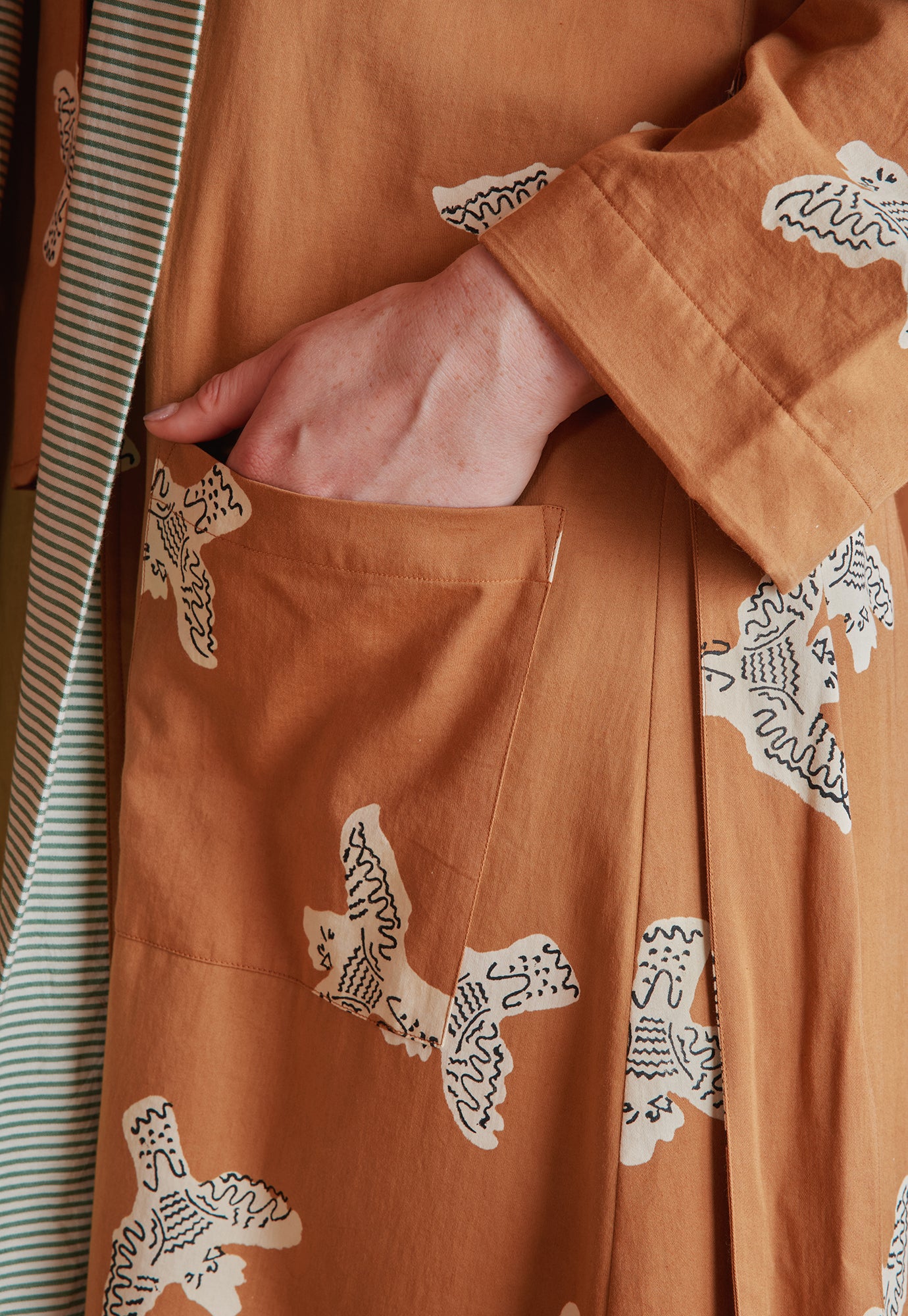 Dressing Gown - Cockatoo Brown