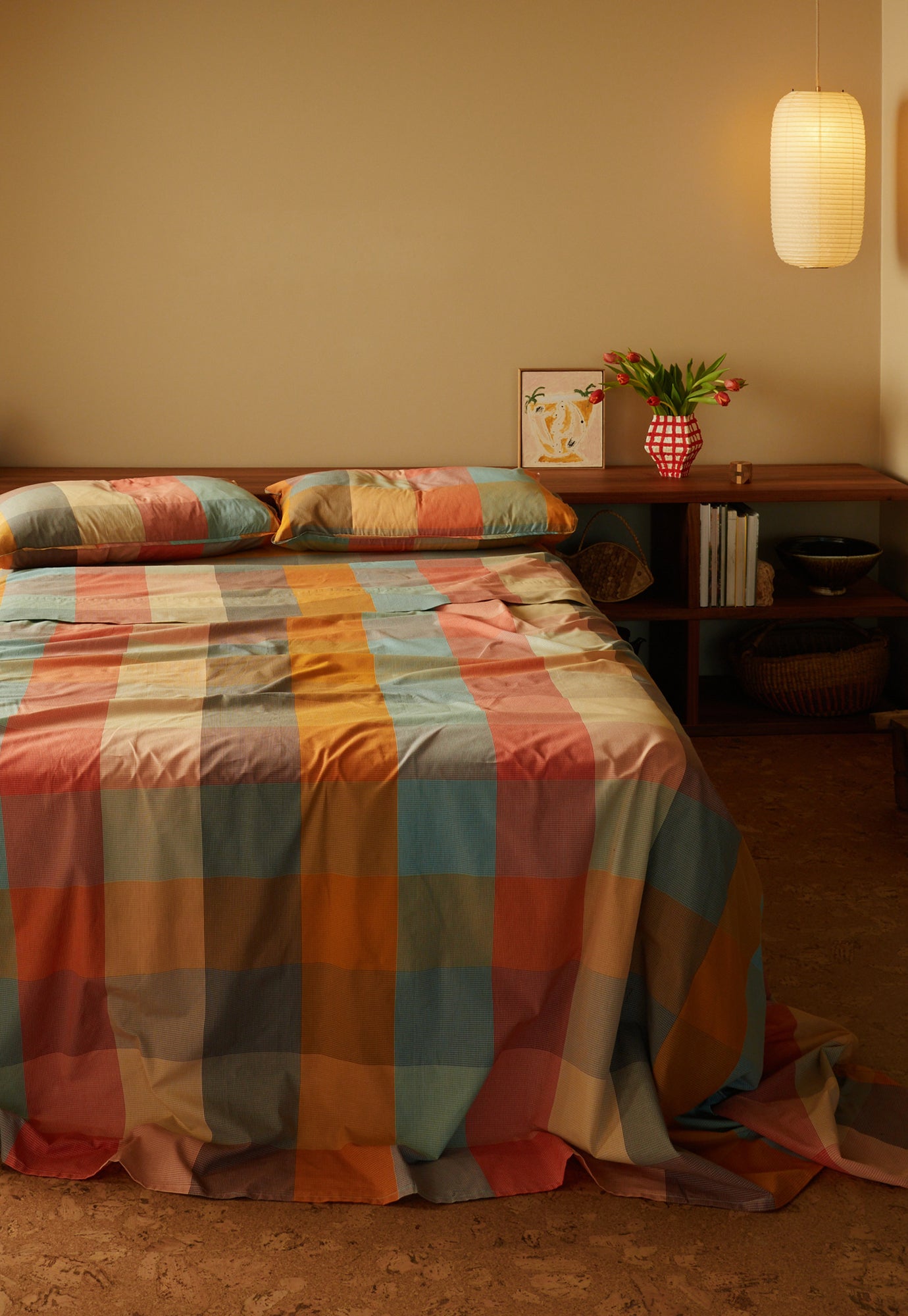 Flat Sheet - Warm Check