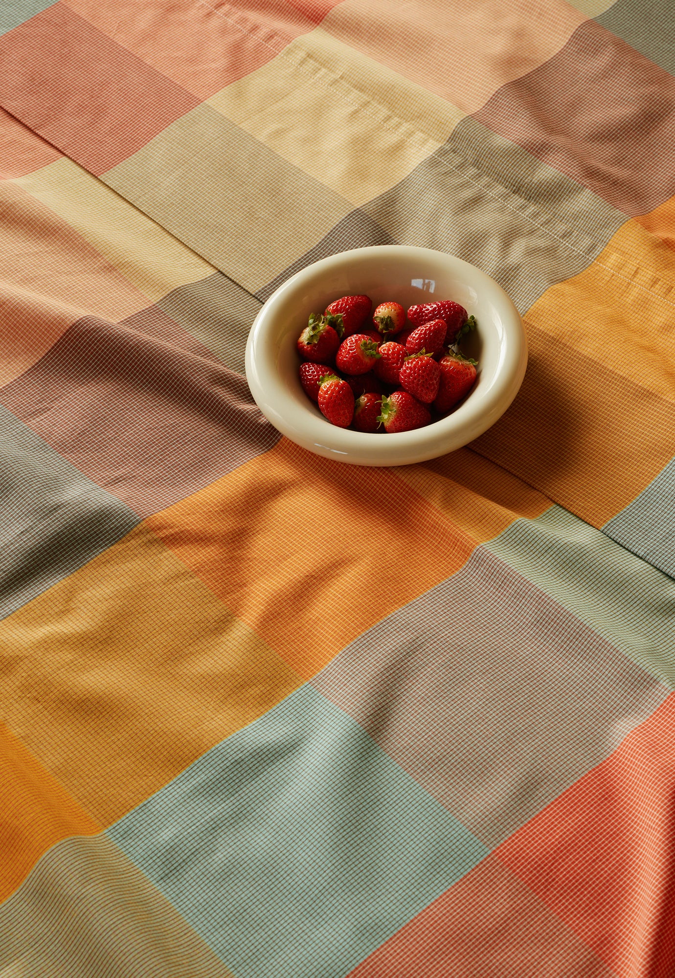 Fitted Sheet - Warm Check