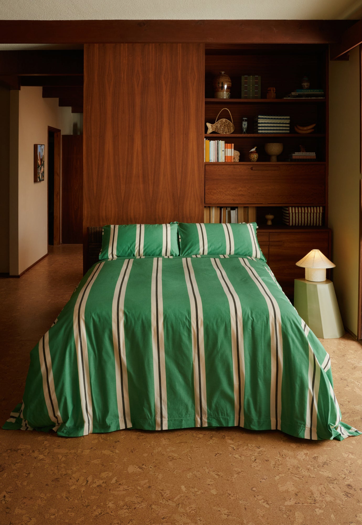 Pillowcase - Green Stripe