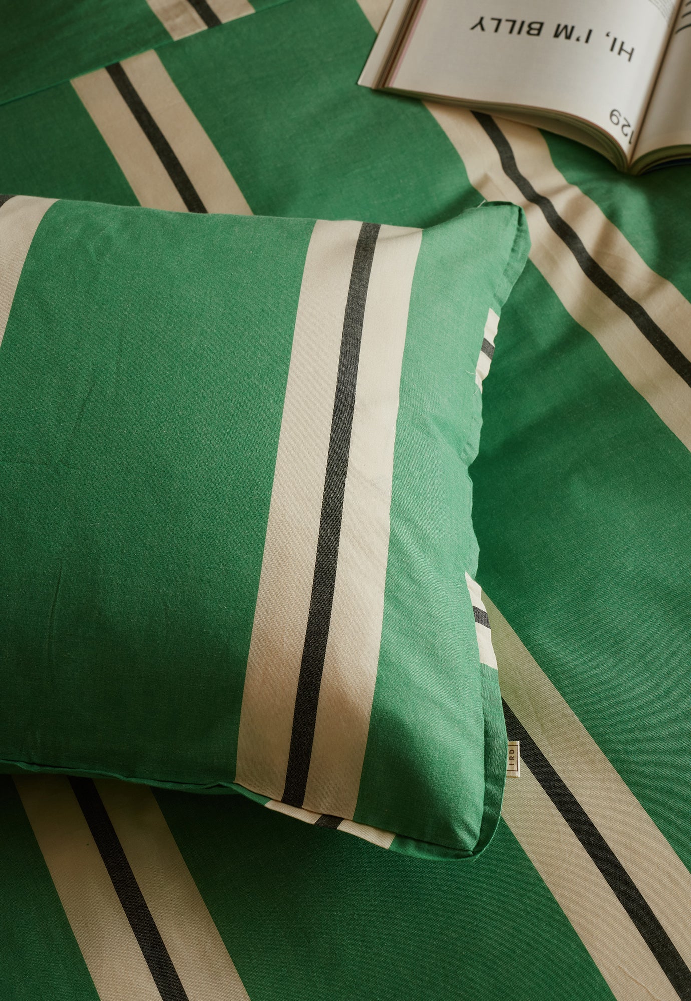 Pillowcase - Green Stripe