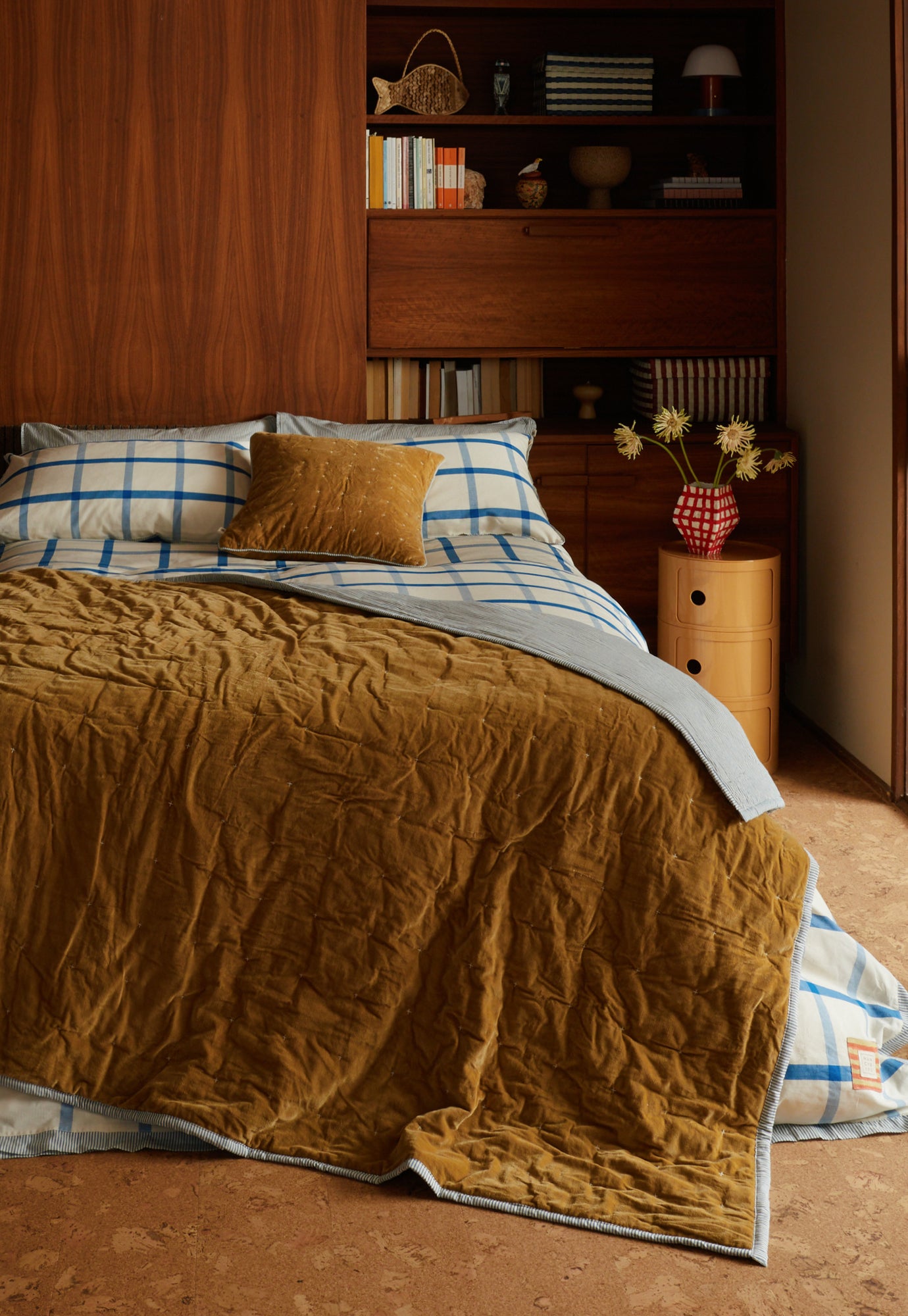 Velvet Cushion Cover - Fennel Seed