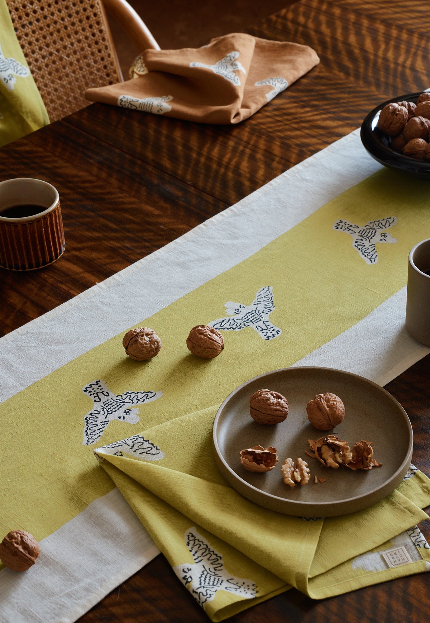 Table Runner - Cockatoo Mustard