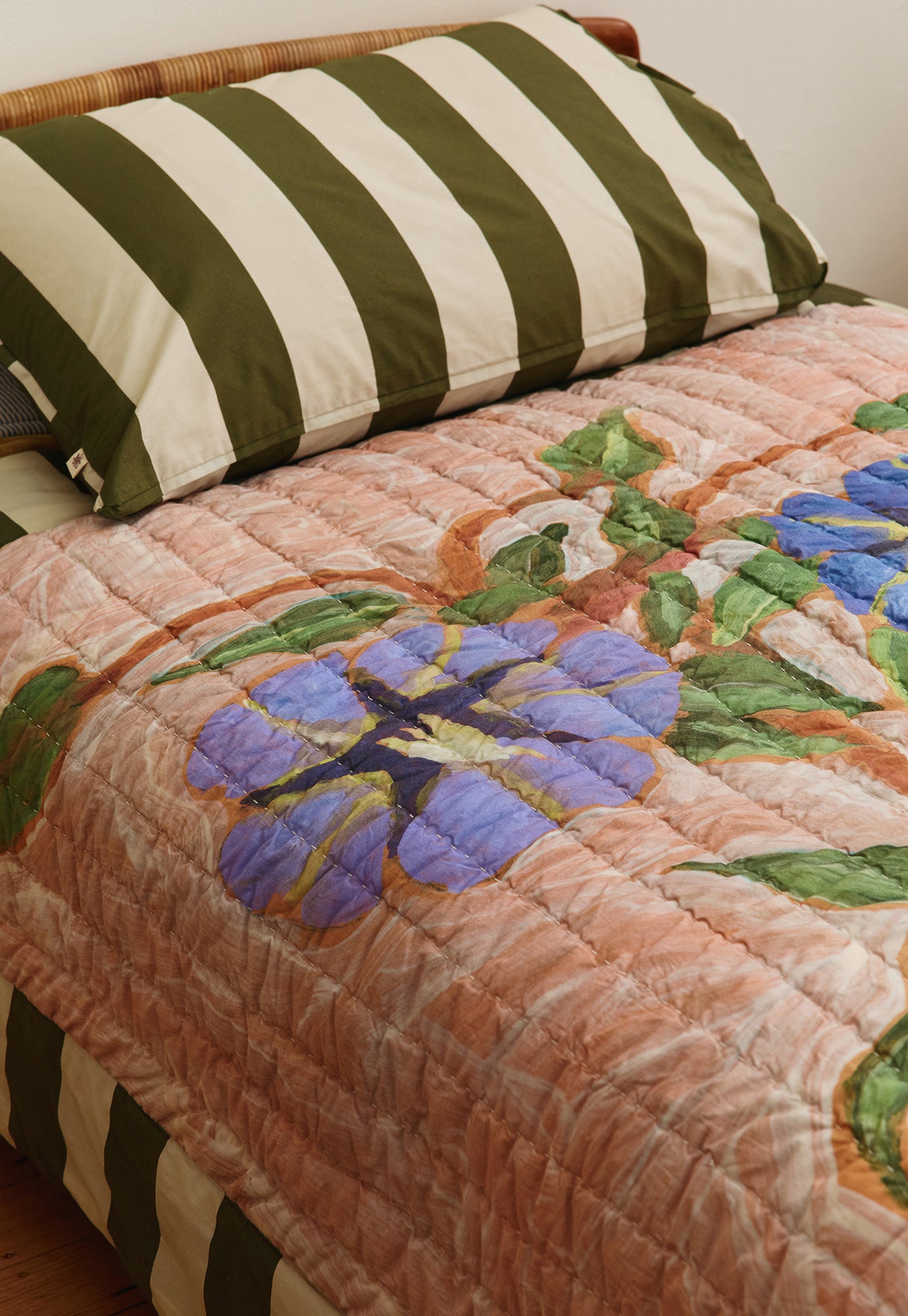 Kantha Quilt - Bush Tomato