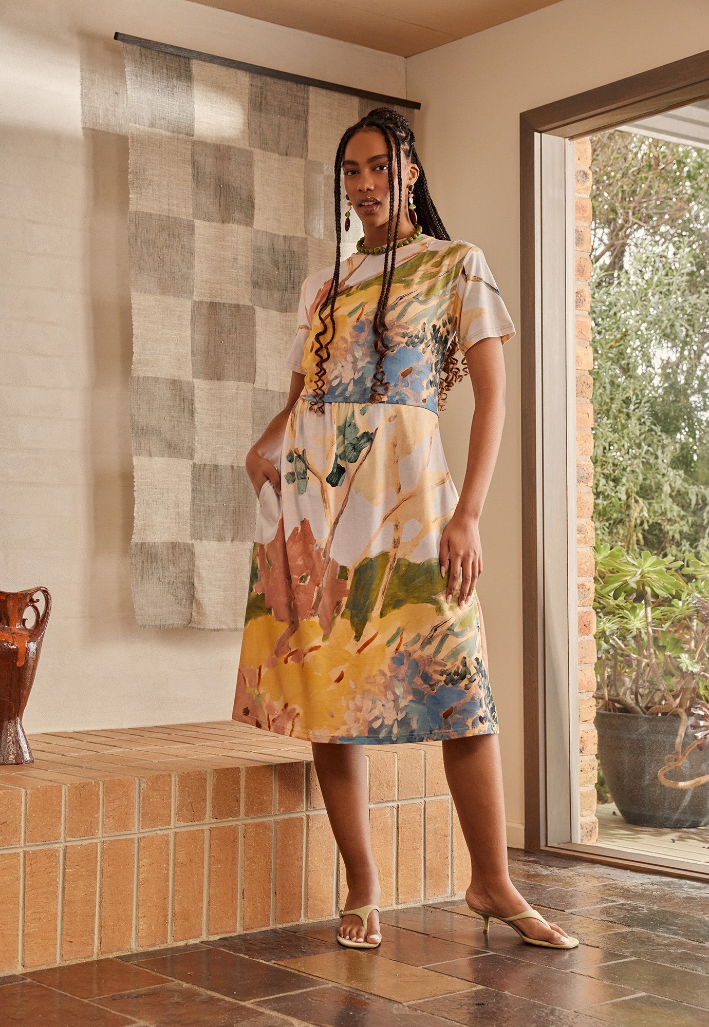 Short Sleeve Elena Dress