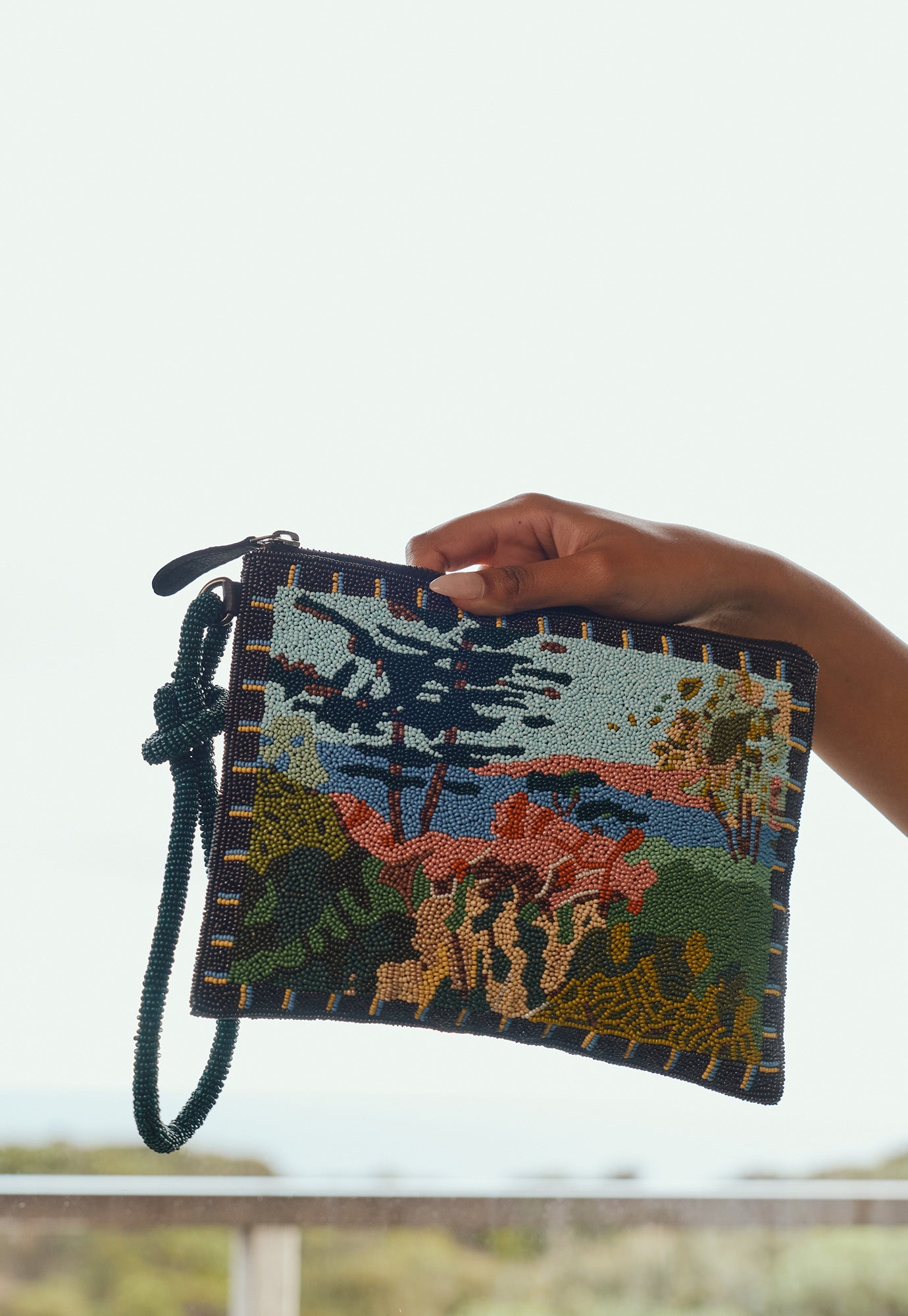Beaded Line Clutch