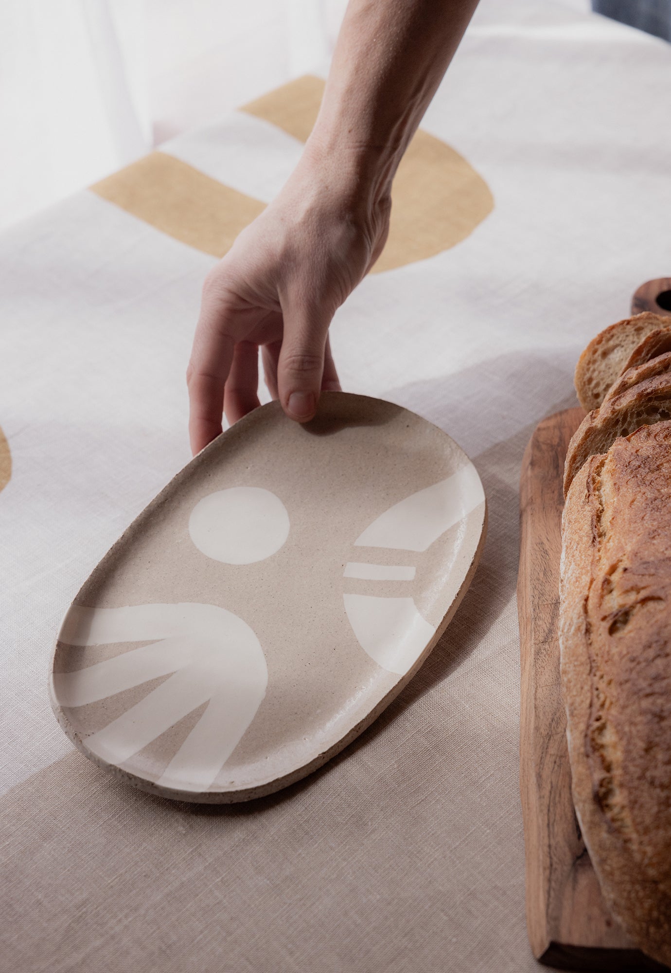 Light Shapes Small Oval Platter