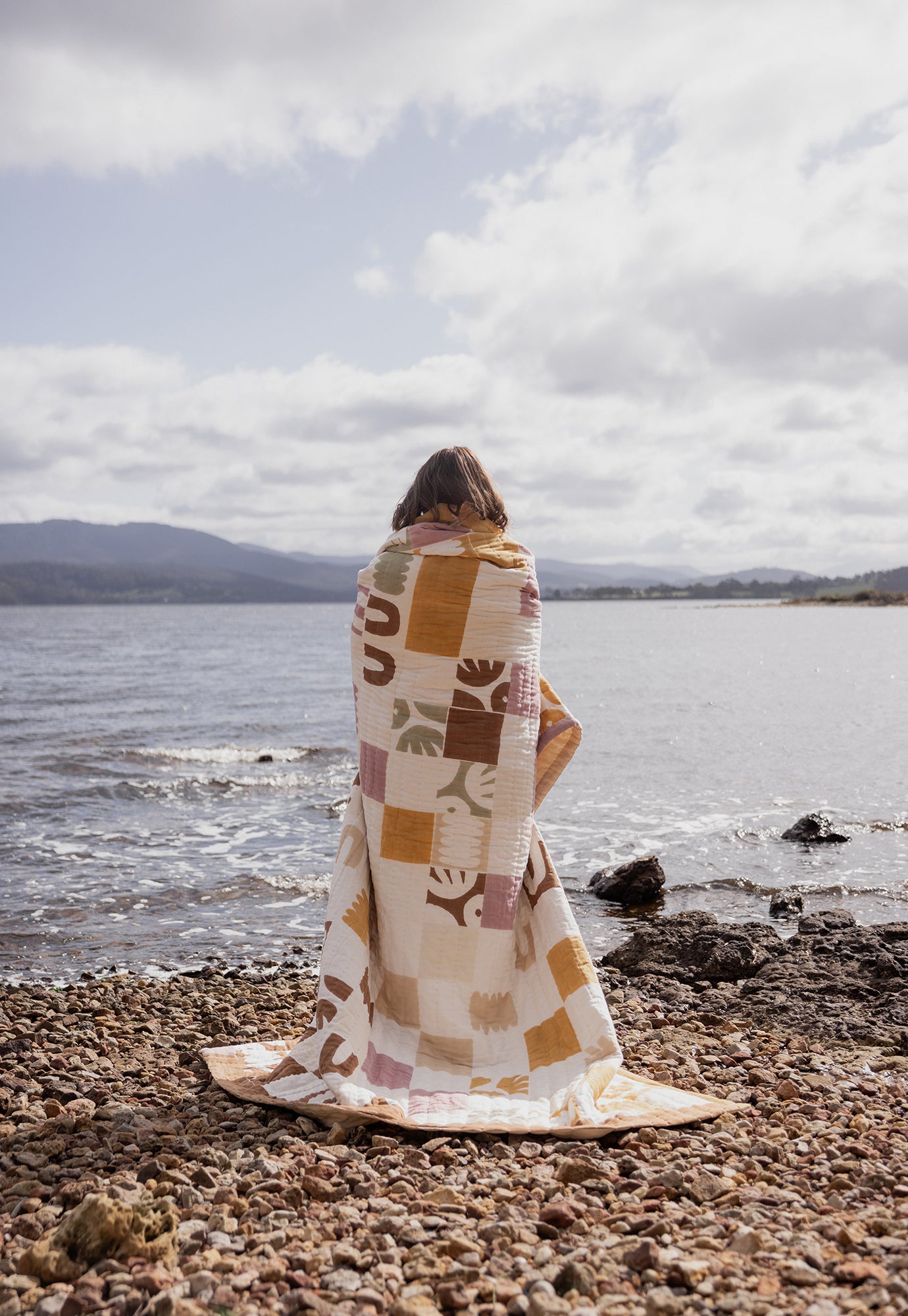 Linen Kantha Quilt