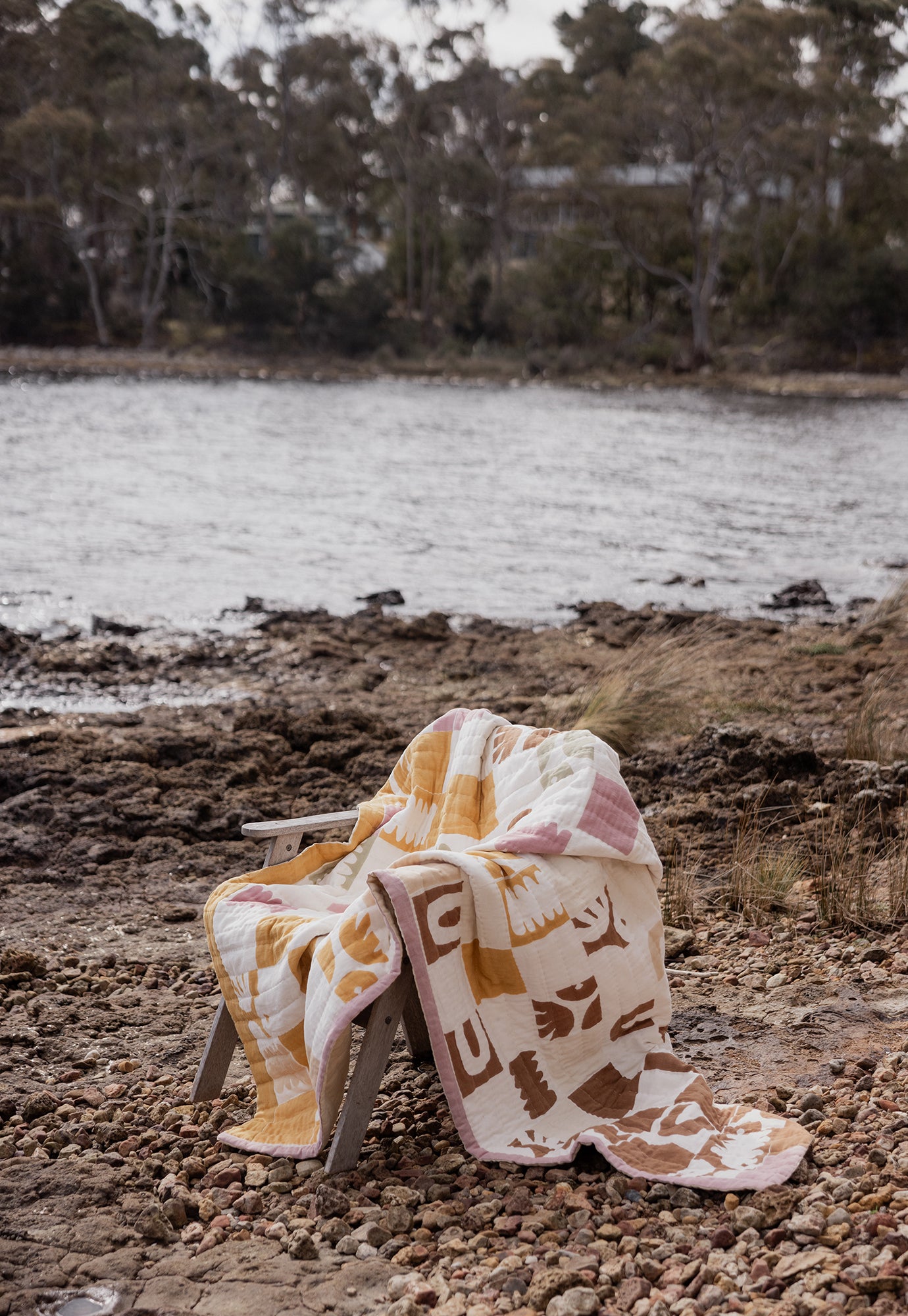 Linen Kantha Quilt