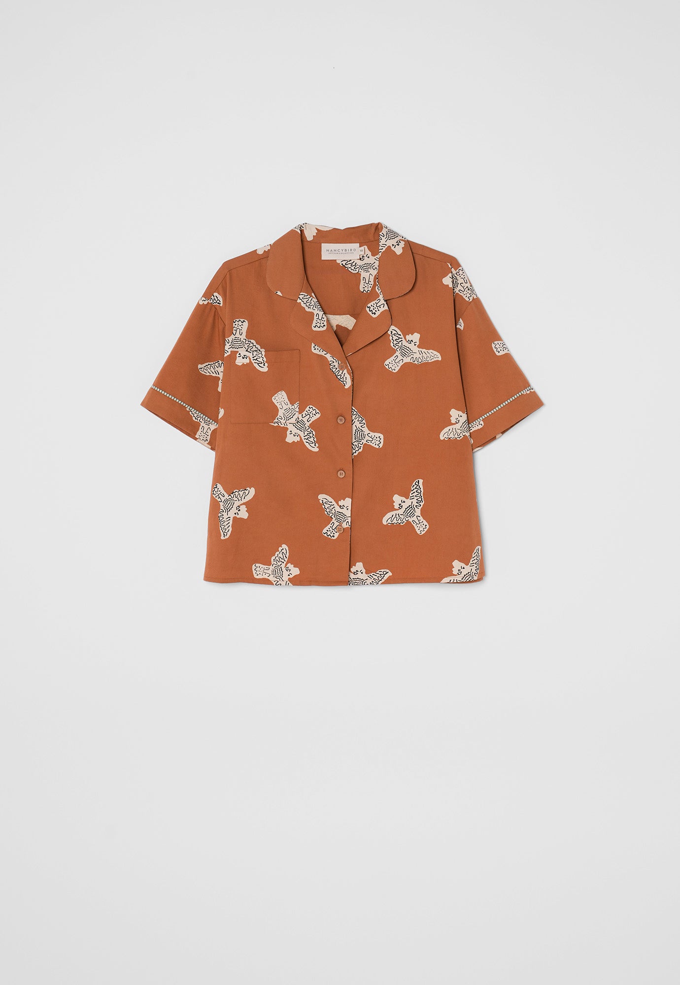 Short Pyjama Set - Cockatoo Brown