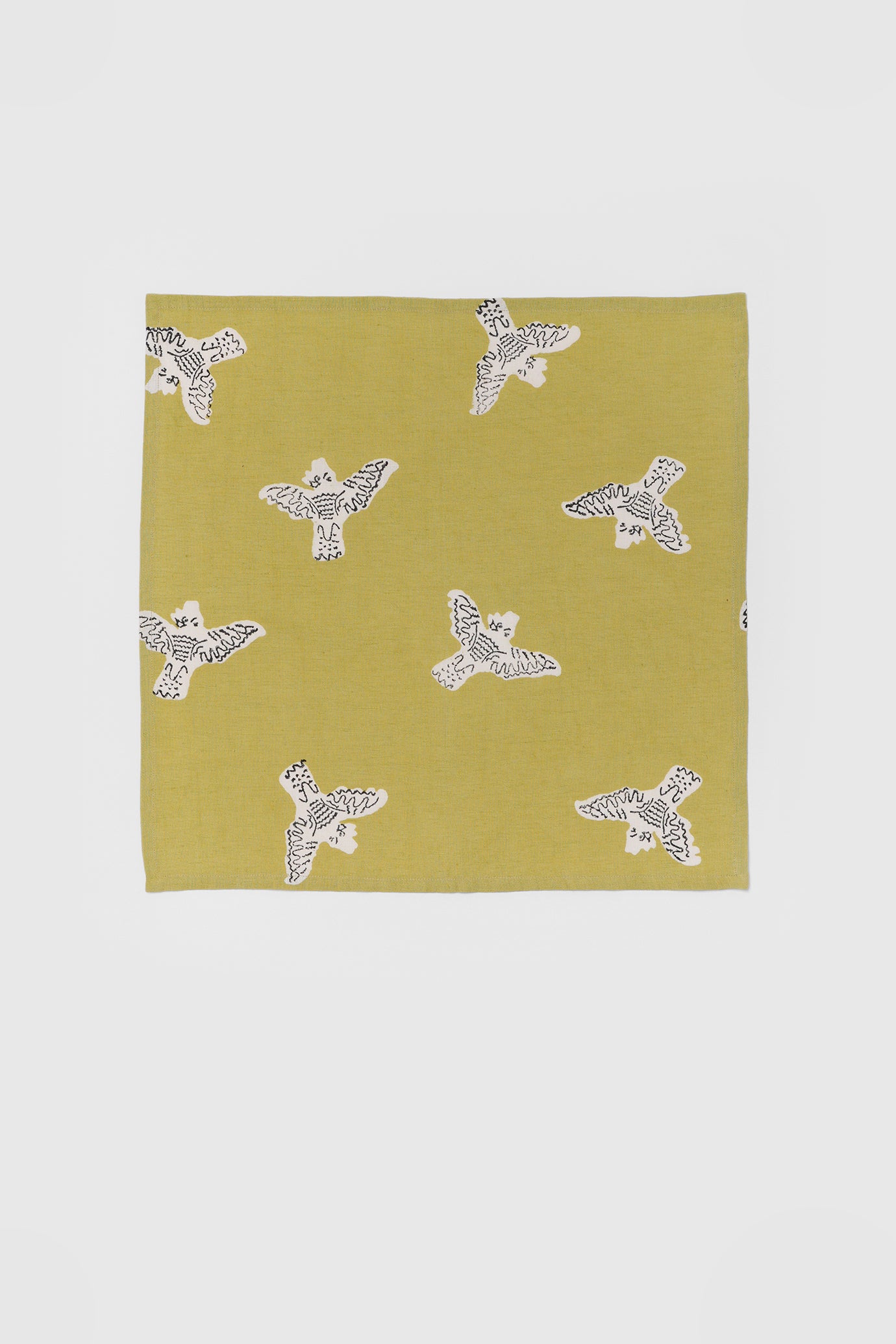 Napkin Set - Cockatoo Mustard