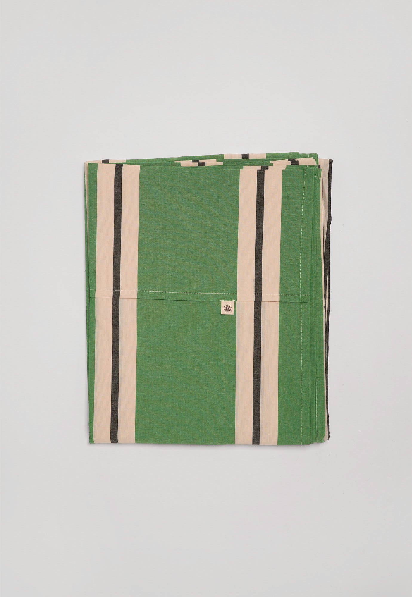 Flat Sheet - Green Stripe