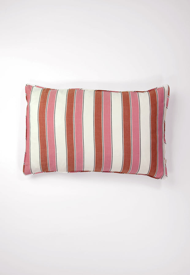 Handwoven Cotton Pillowcase - Woven Stripe