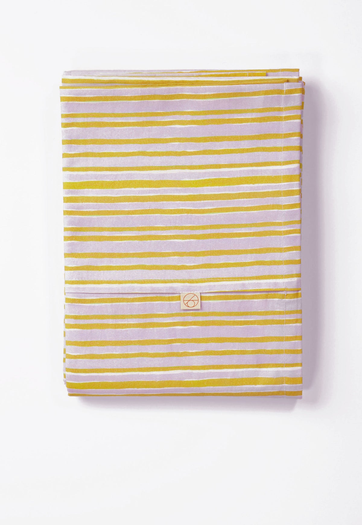 Organic Cotton Flat Sheet - Painted Stripe