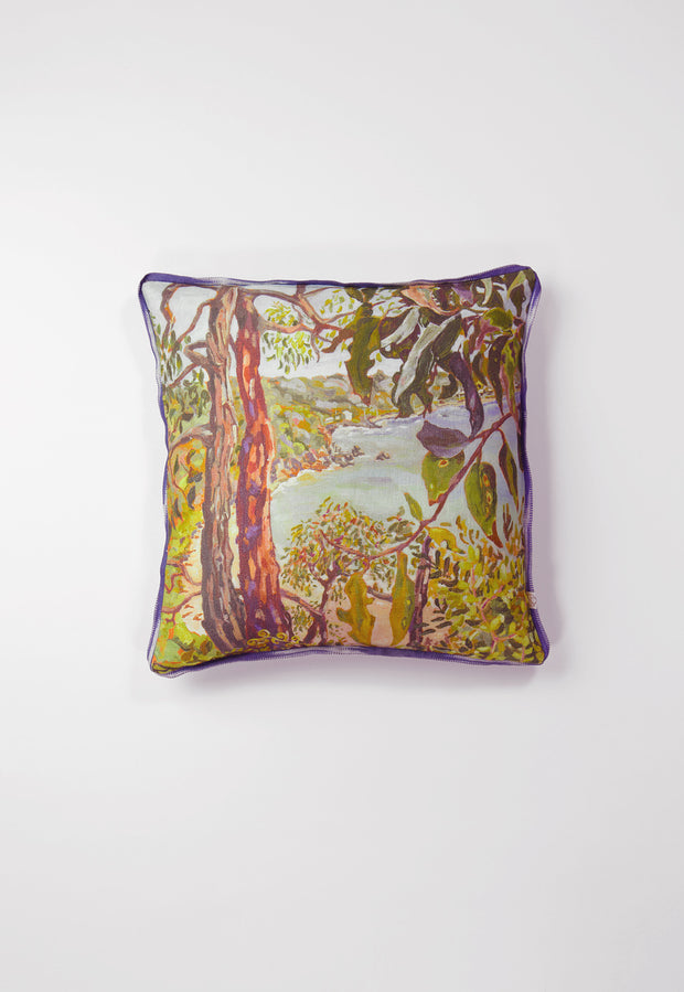 Linen Square Cushion Cover - The Bluff