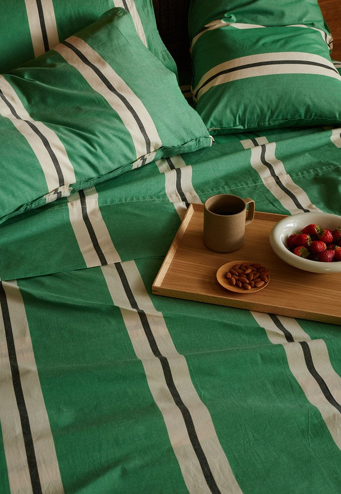 Fitted Sheet - Green Stripe