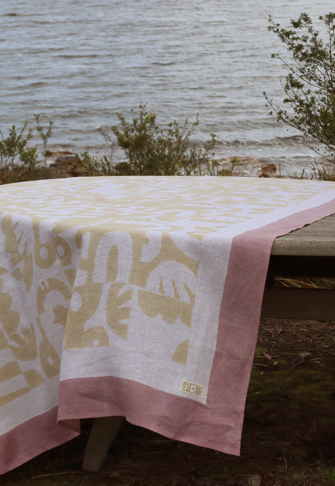 Formations Linen Tablecloth