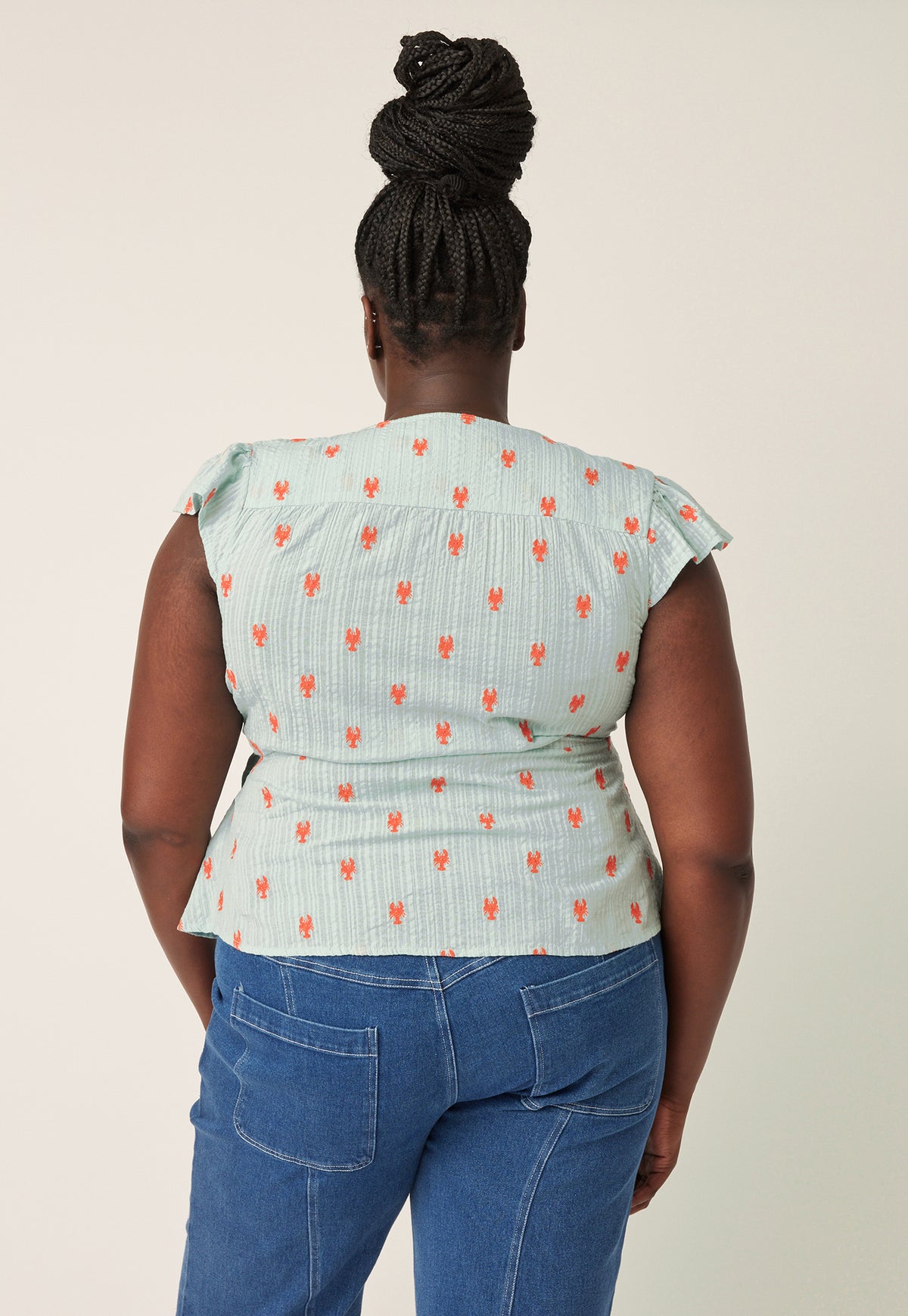 Beatrice Wrap Top - Lobster