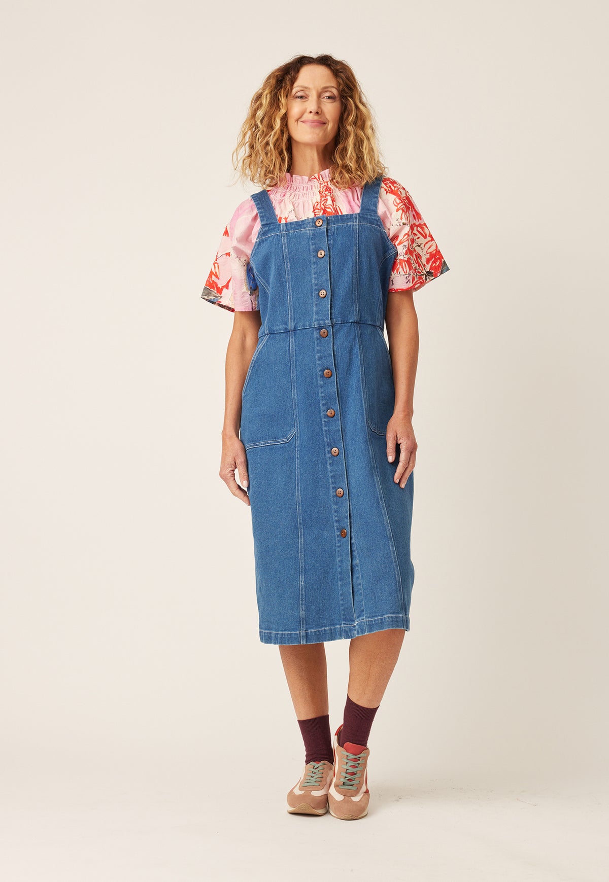 Buy See By Chloé Pinafore Denim Dress - Blue At 50% Off | Editorialist