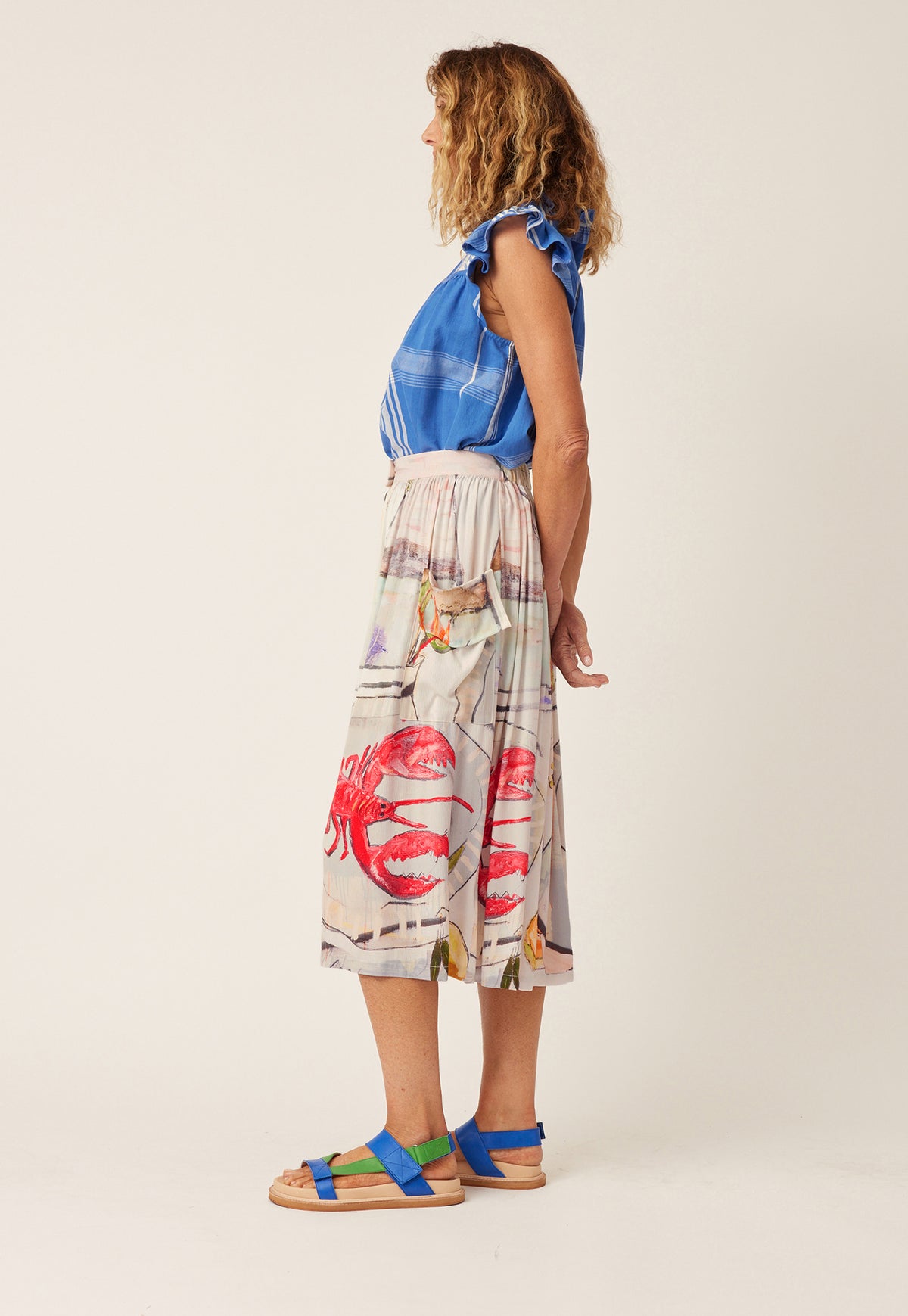 Adi Button Skirt - Archways