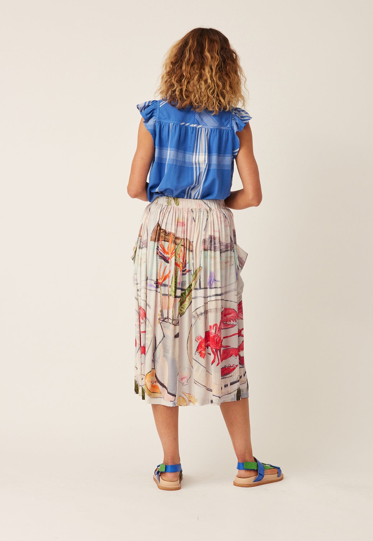 Adi Button Skirt - Archways