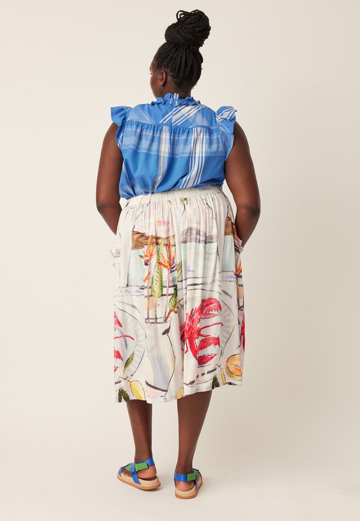 Adi Button Skirt - Archways