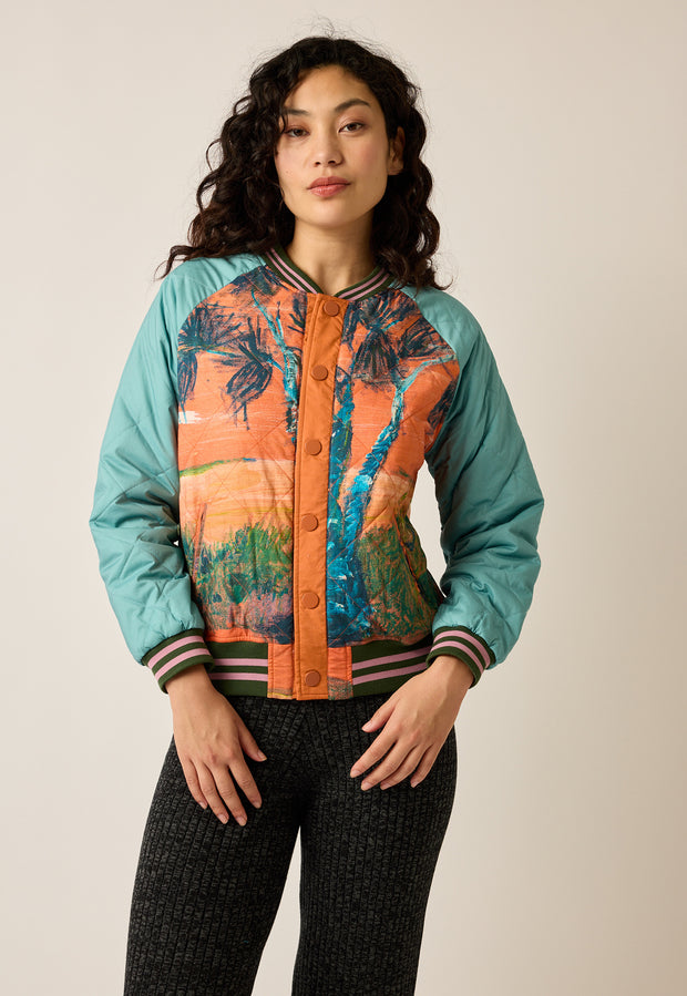 Reed Quilted Bomber - Cork Tree