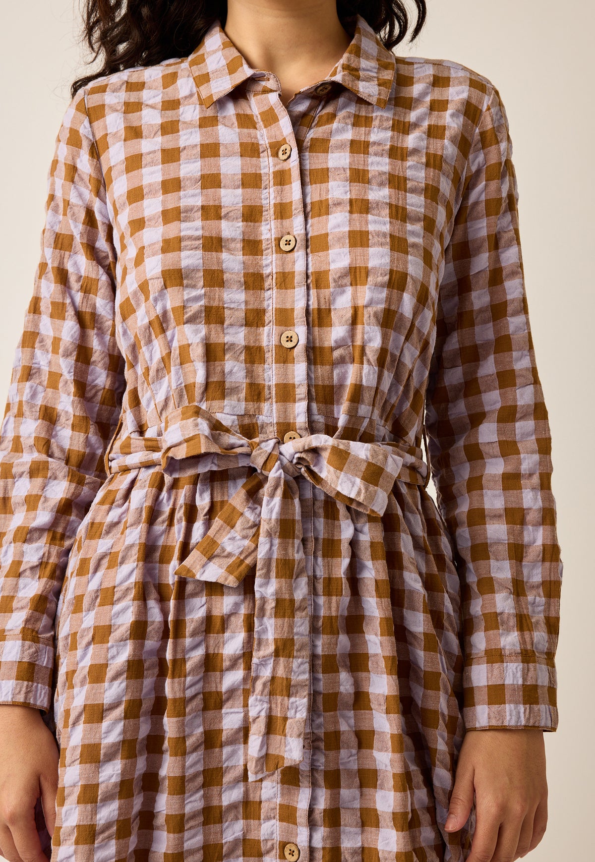Daze Shirt Dress - Autumn Check