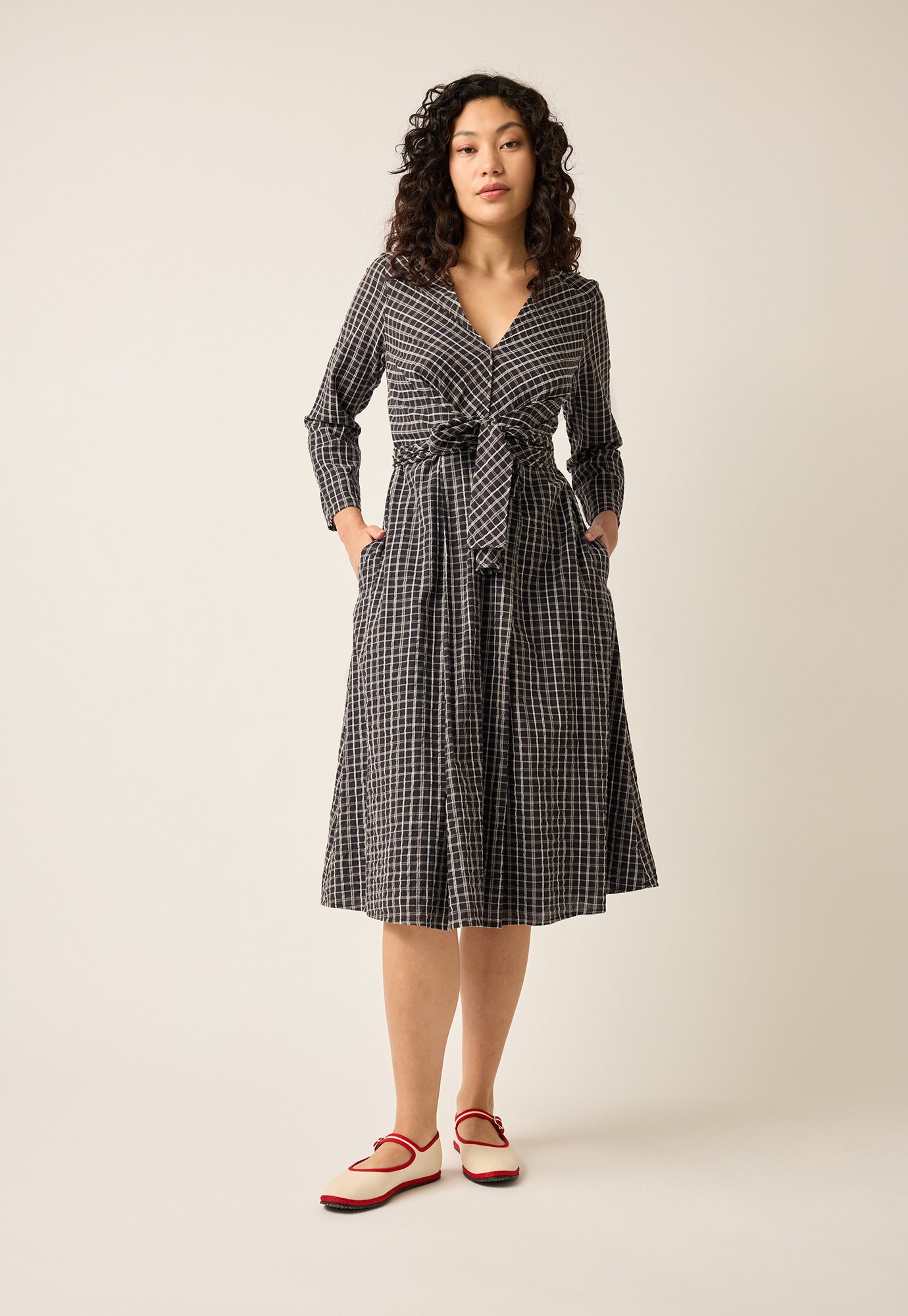 Lily Wrap Tie Dress