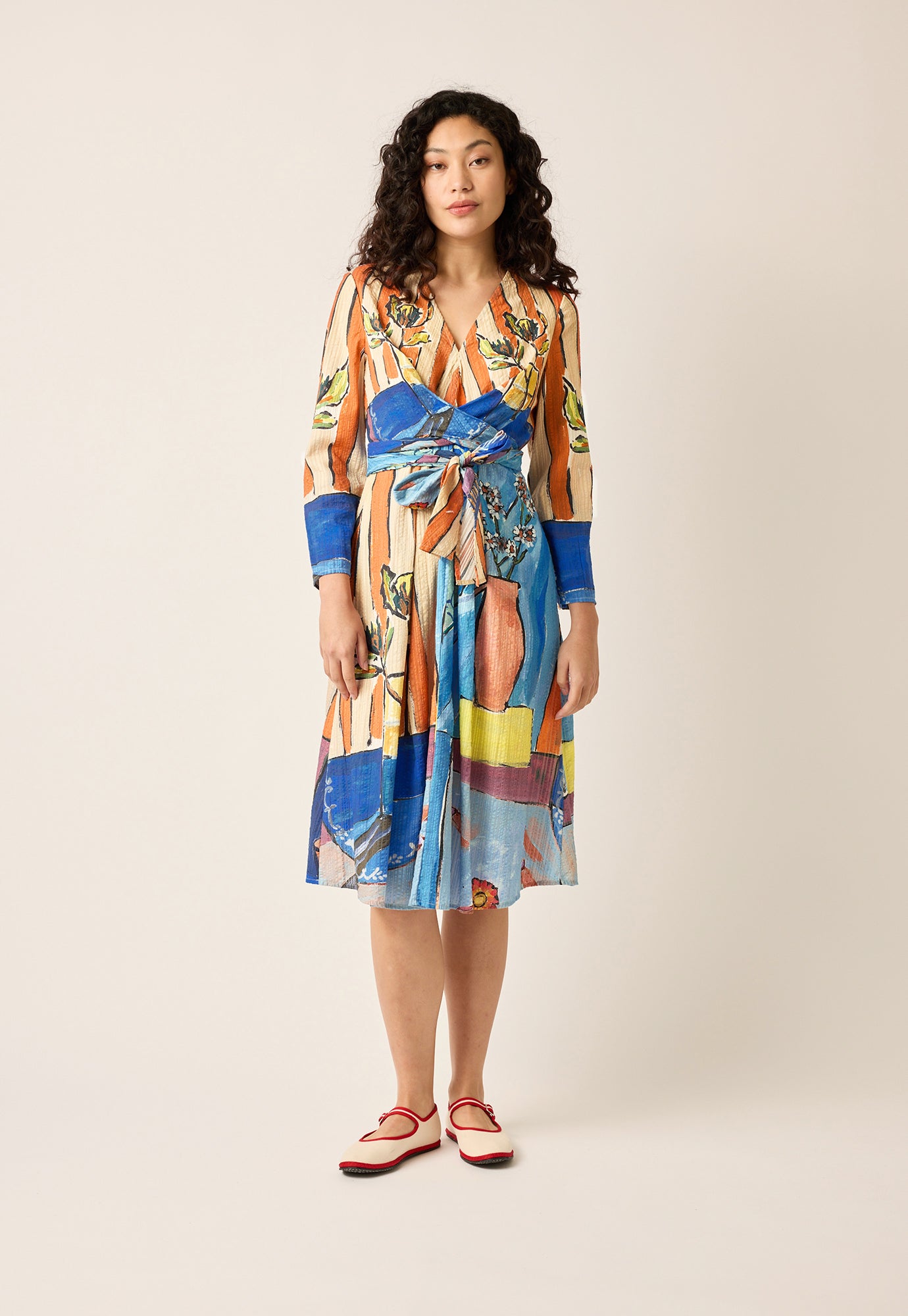 Lily Wrap Tie Dress