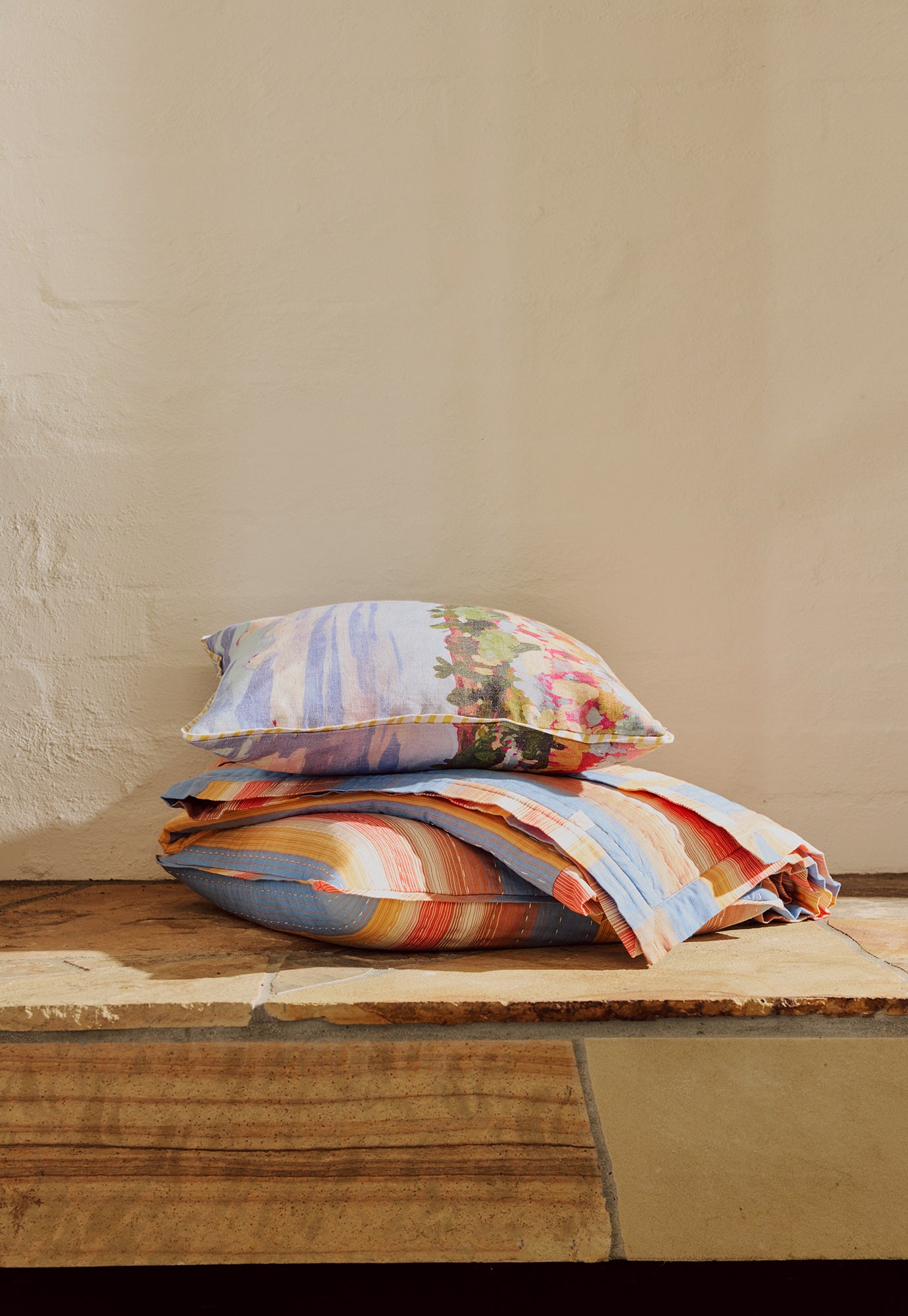 Handwoven Cotton Kantha Quilt