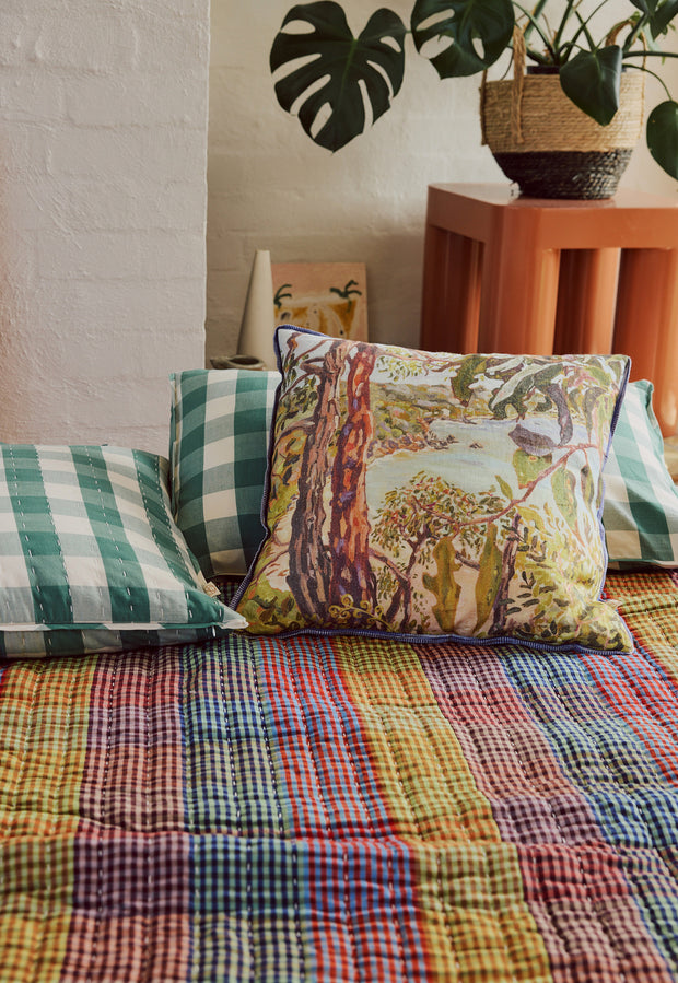 Linen Square Cushion Cover - The Bluff