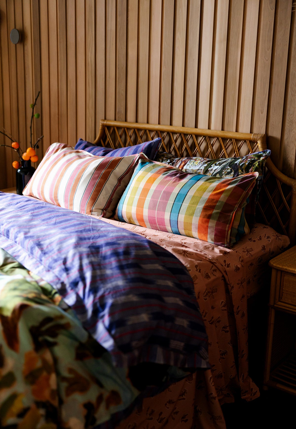 Handwoven Cotton Pillowcase - Gelato Stripe