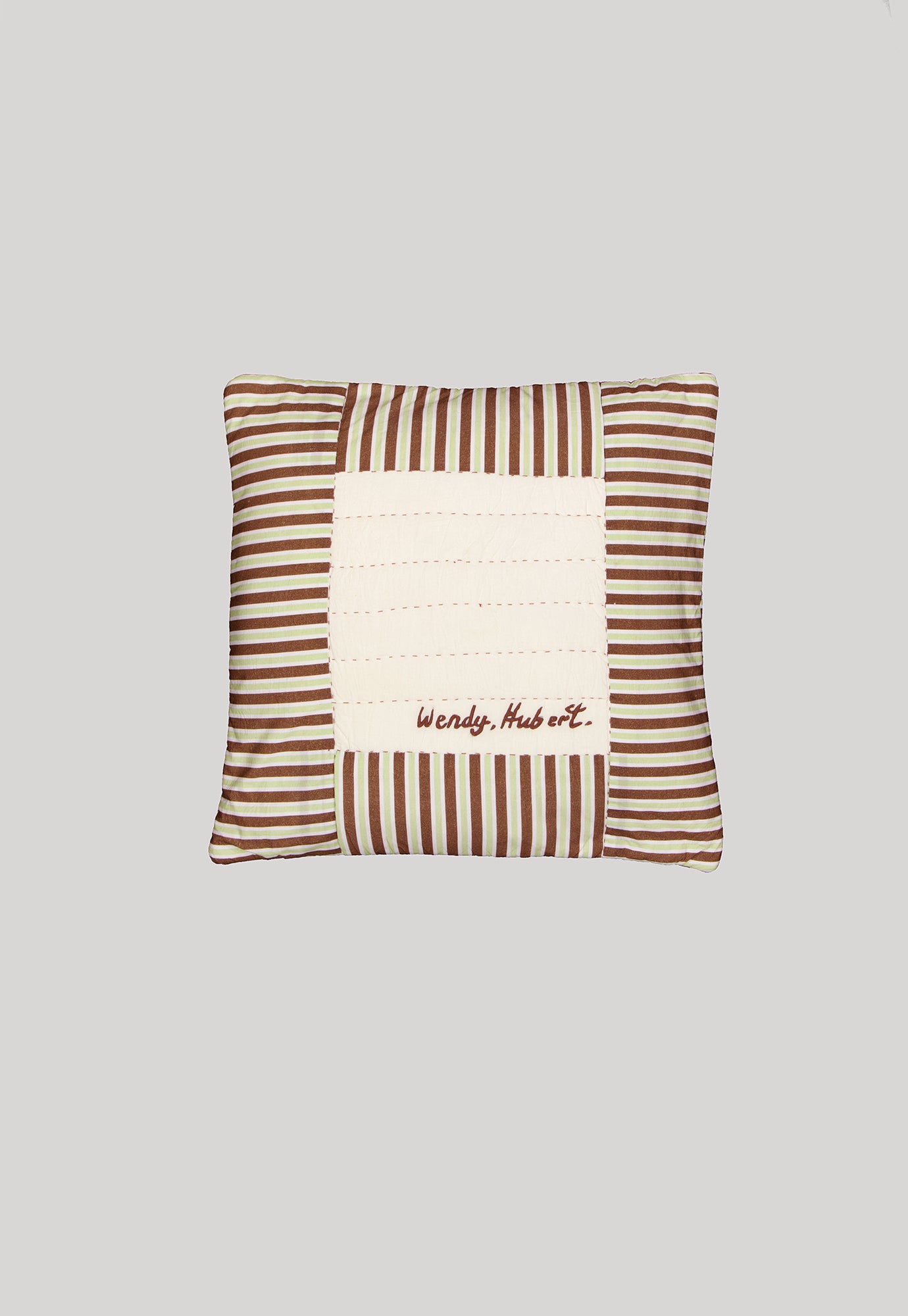 Organic Cotton Square Cushion Cover - Palm