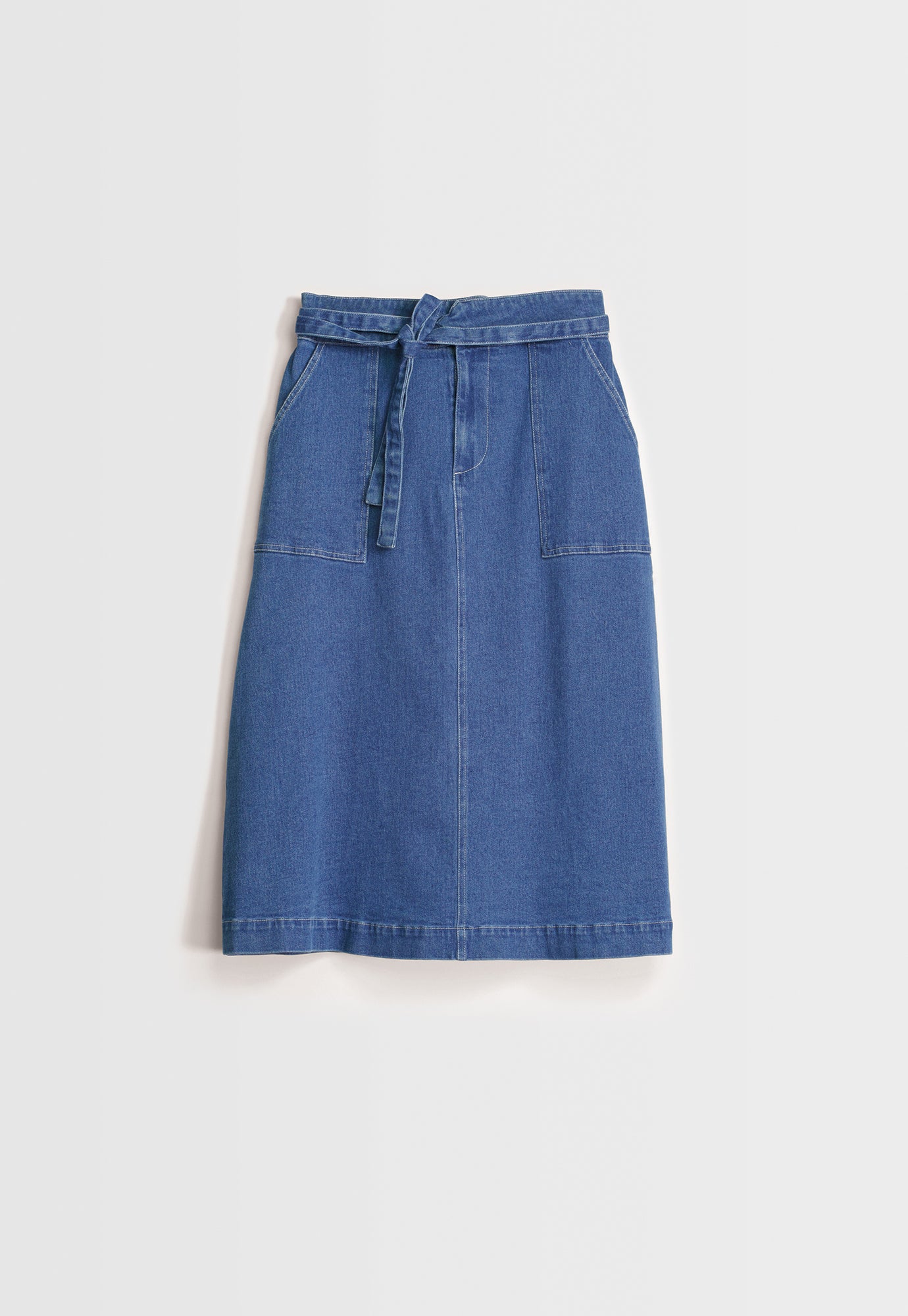 Ume Tie Skirt - Denim