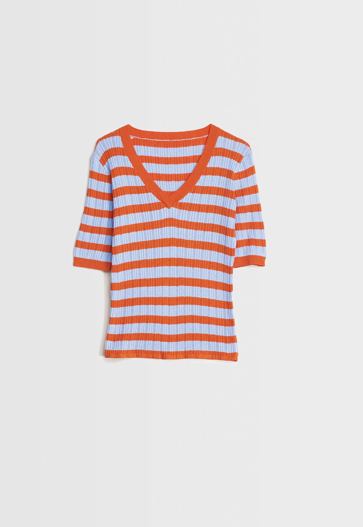 Pixel Knit - Coral Stripe
