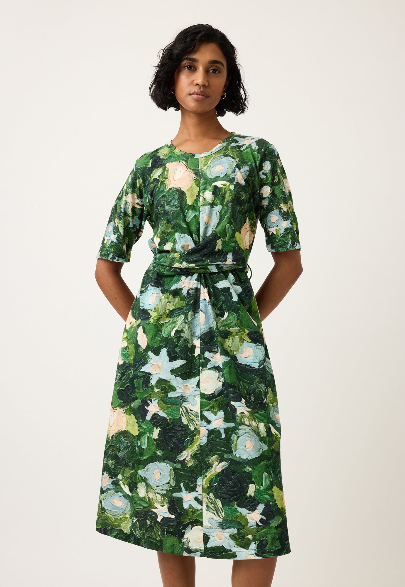 Terra Short Sleeve Wrap Dress