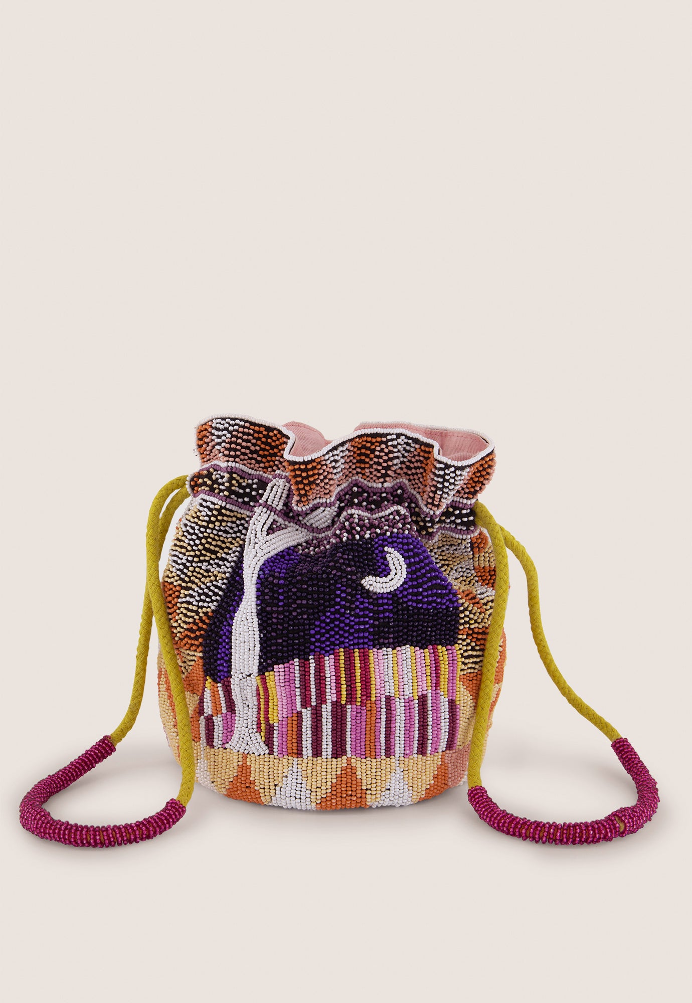 Beaded Pouch - Night Sky