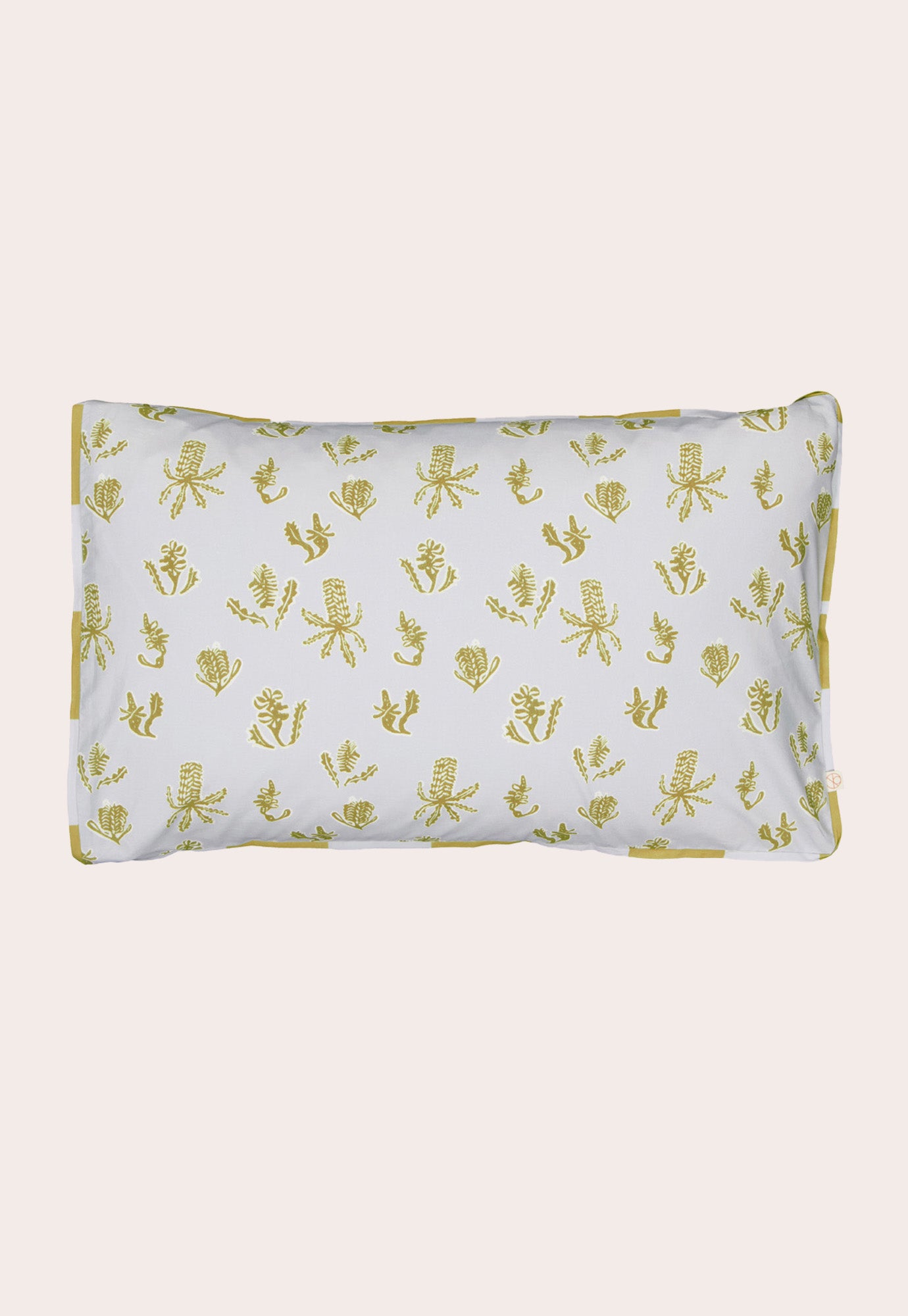 Pillowcase - Banksia Lino Green