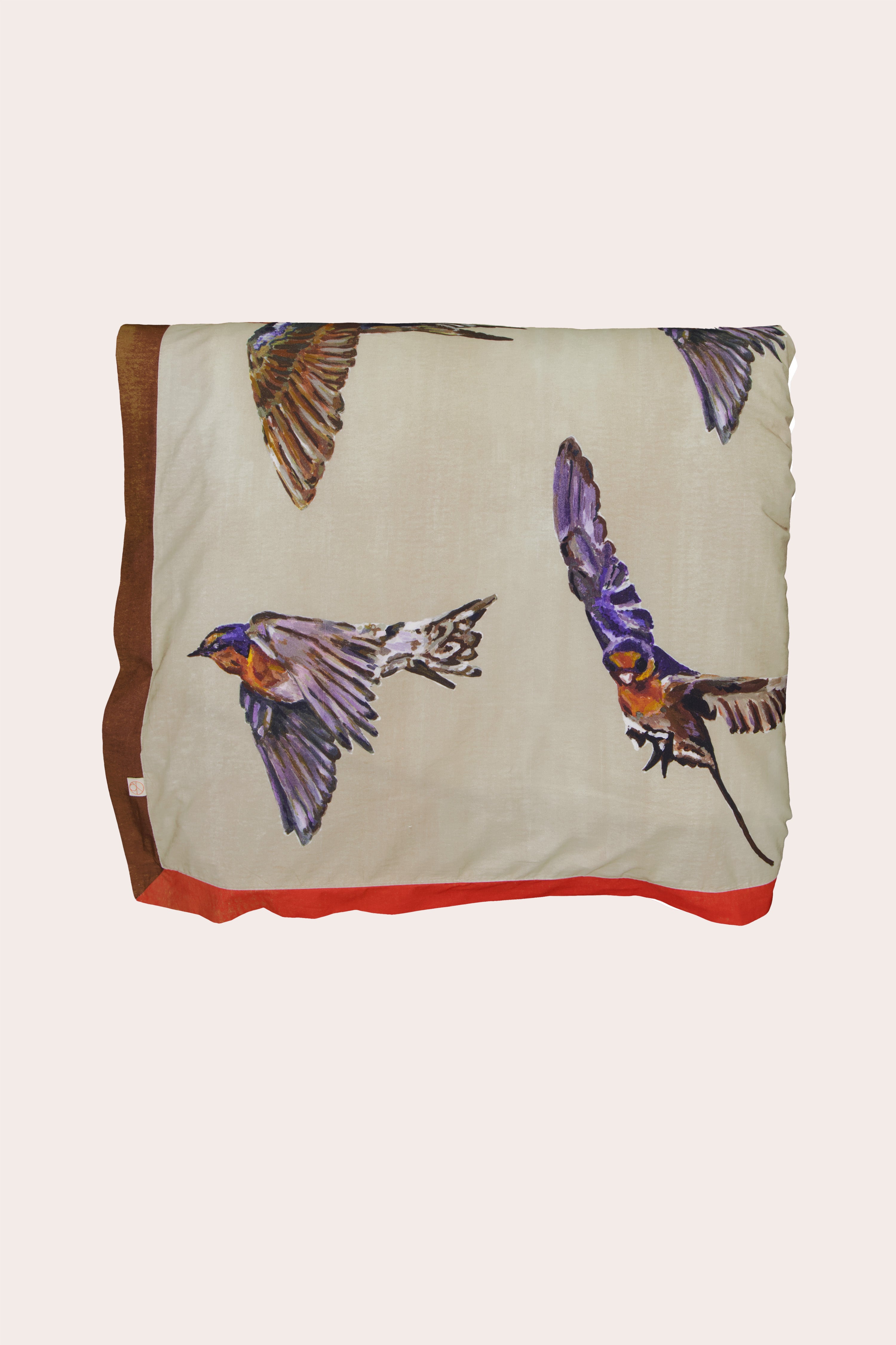 Organic Cotton Quilt Cover - Welcome Swallows
