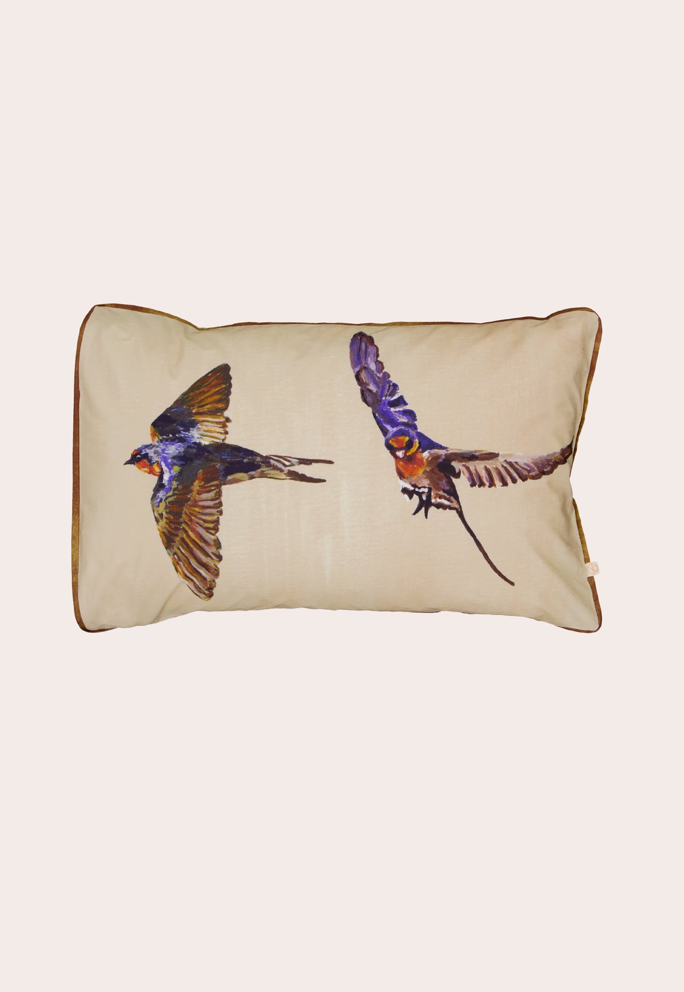 Organic Cotton Pillowcase - Welcome Swallows