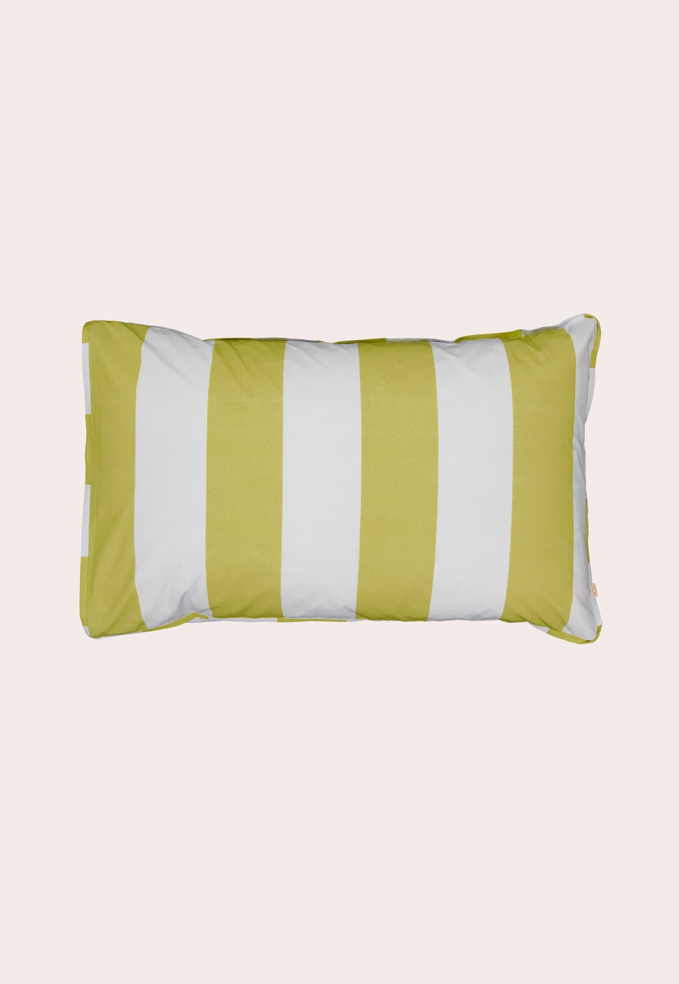 Organic Cotton Pillowcase - Green Blue Stripe