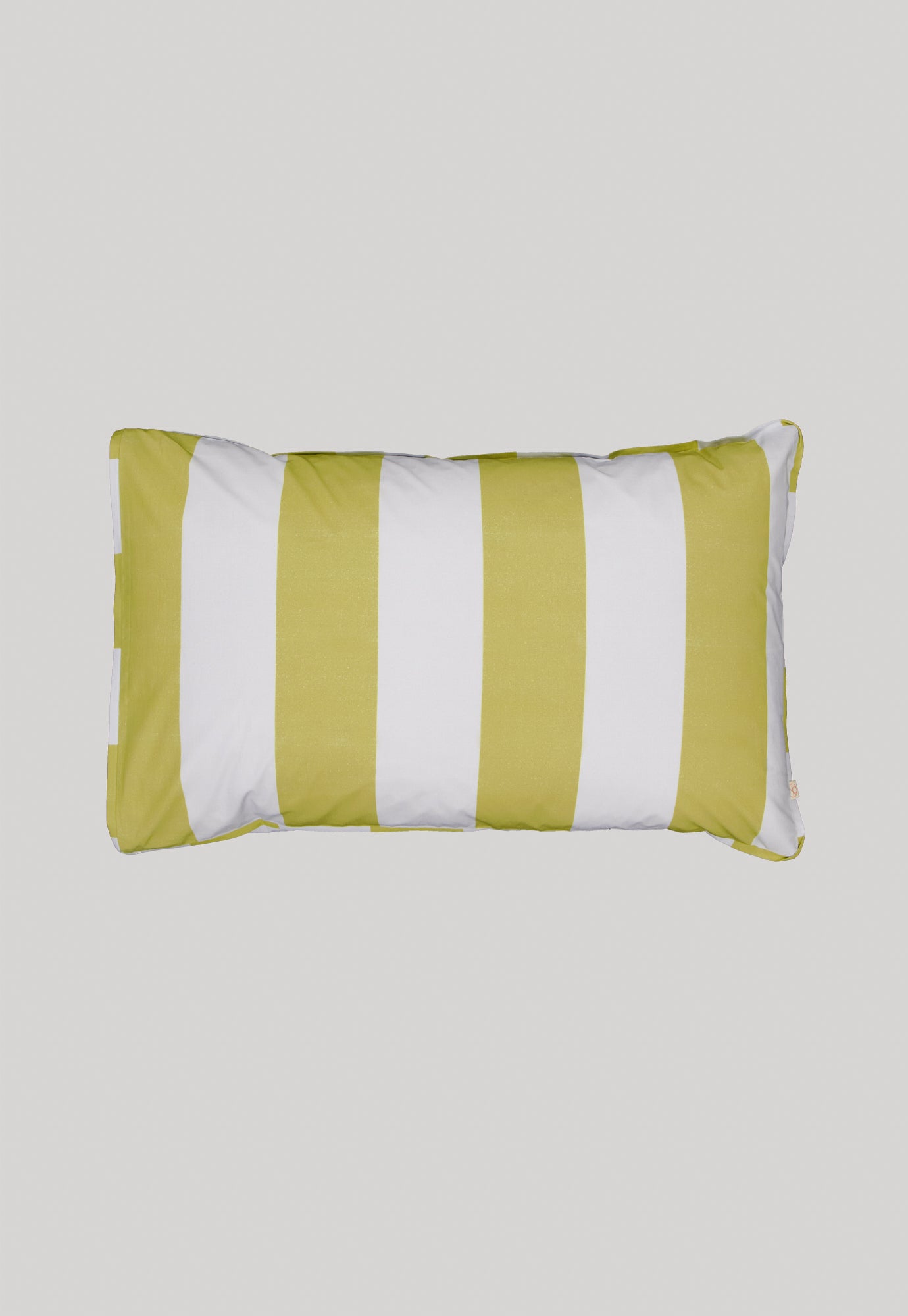 Organic Cotton Pillowcase - Green Blue Stripe