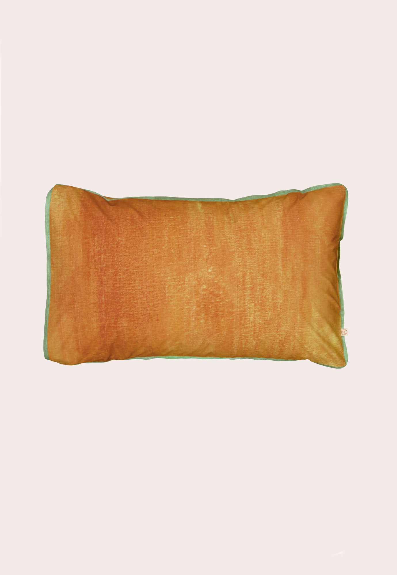 Organic Cotton Pillowcase - Orange Painted