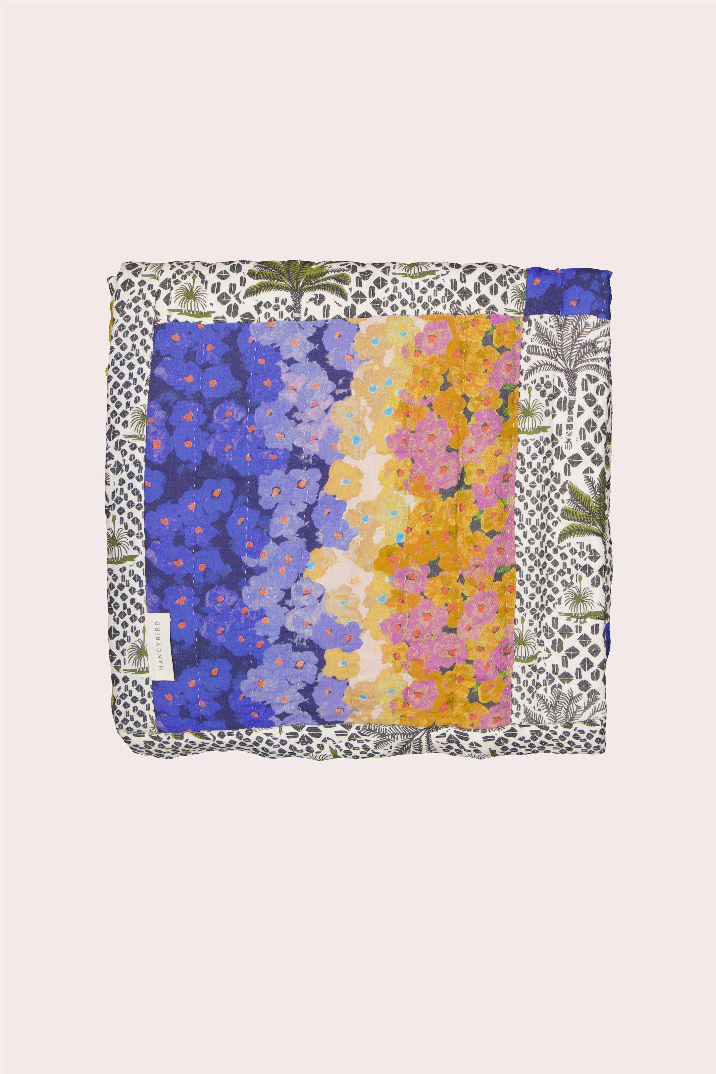 Ombre Remnant Kantha Quilt - Multi